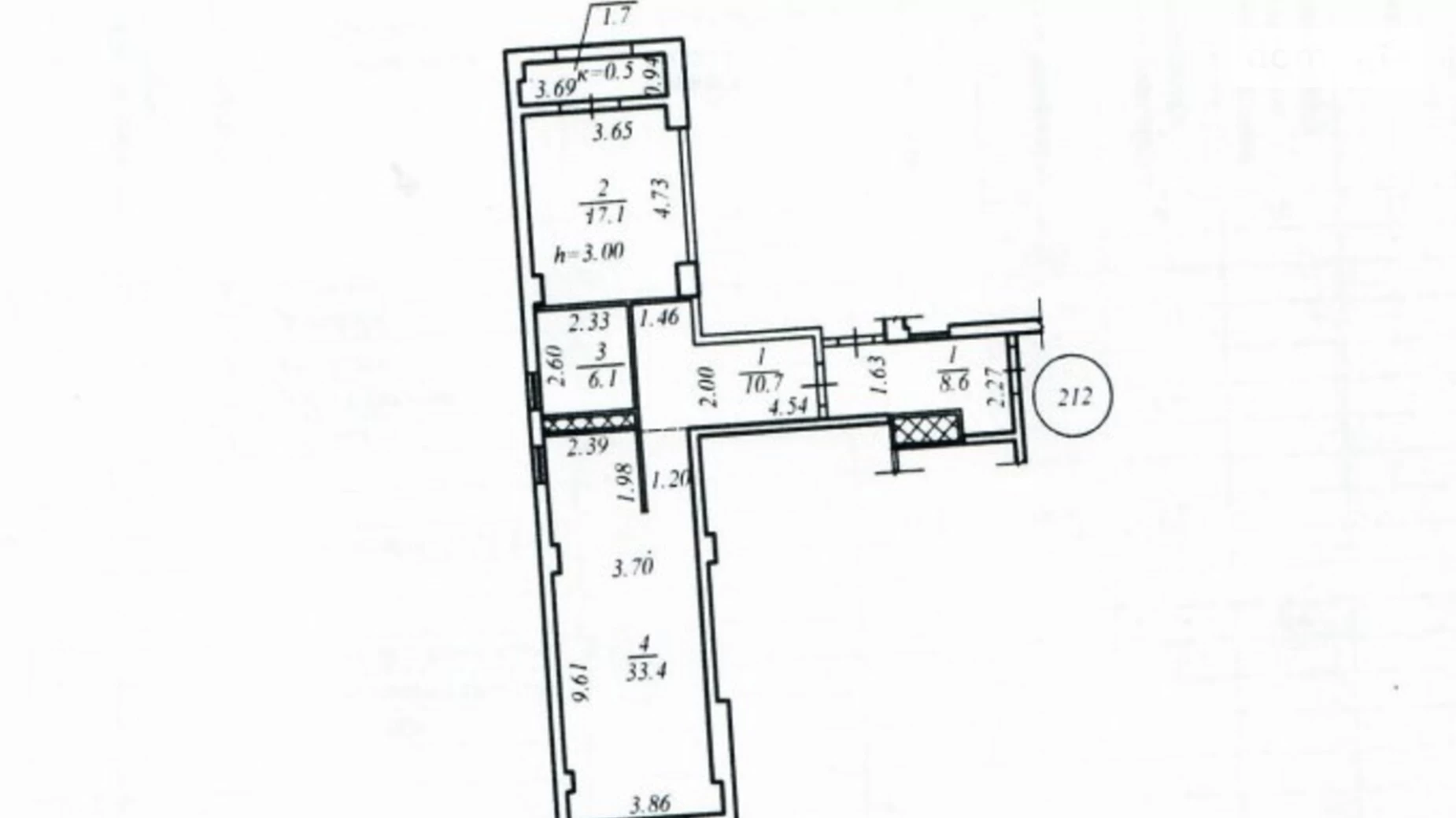 Продається 1-кімнатна квартира 69 кв. м у Дніпрі, просп. Поля Олександра, 16