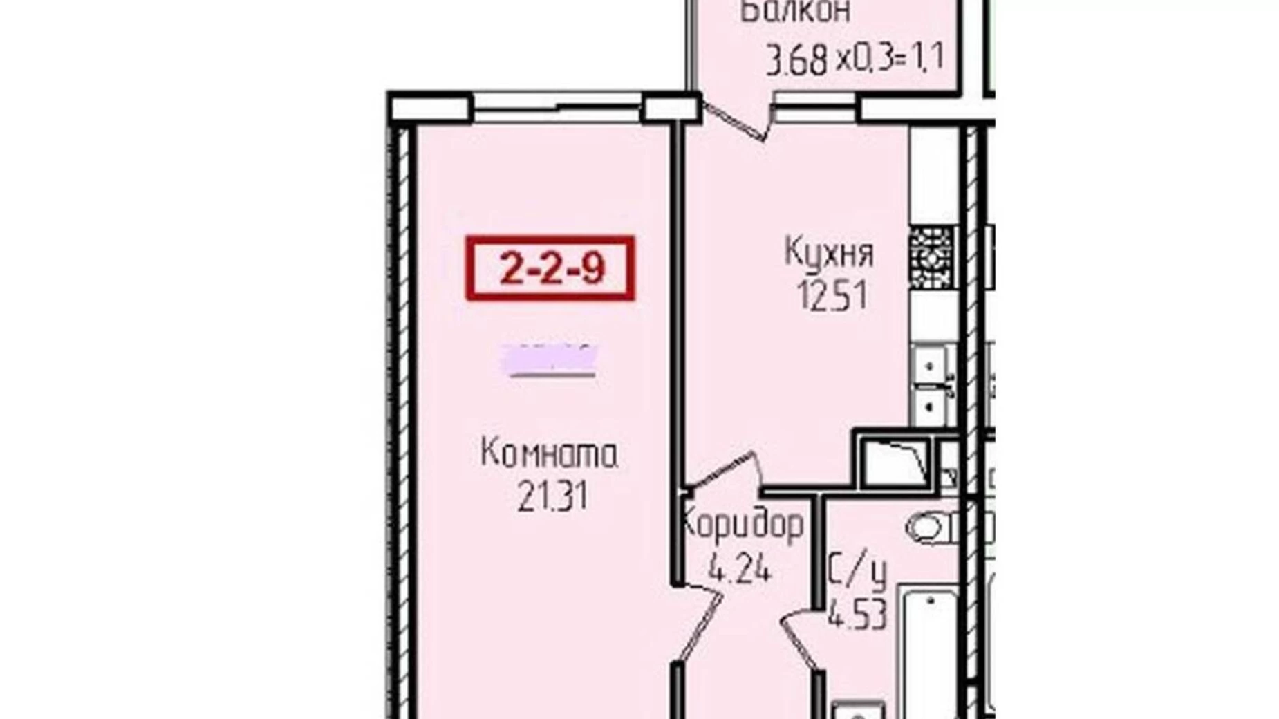 Продается 1-комнатная квартира 41.1 кв. м в Одессе, ул. Генуэзская, 3Г - фото 3