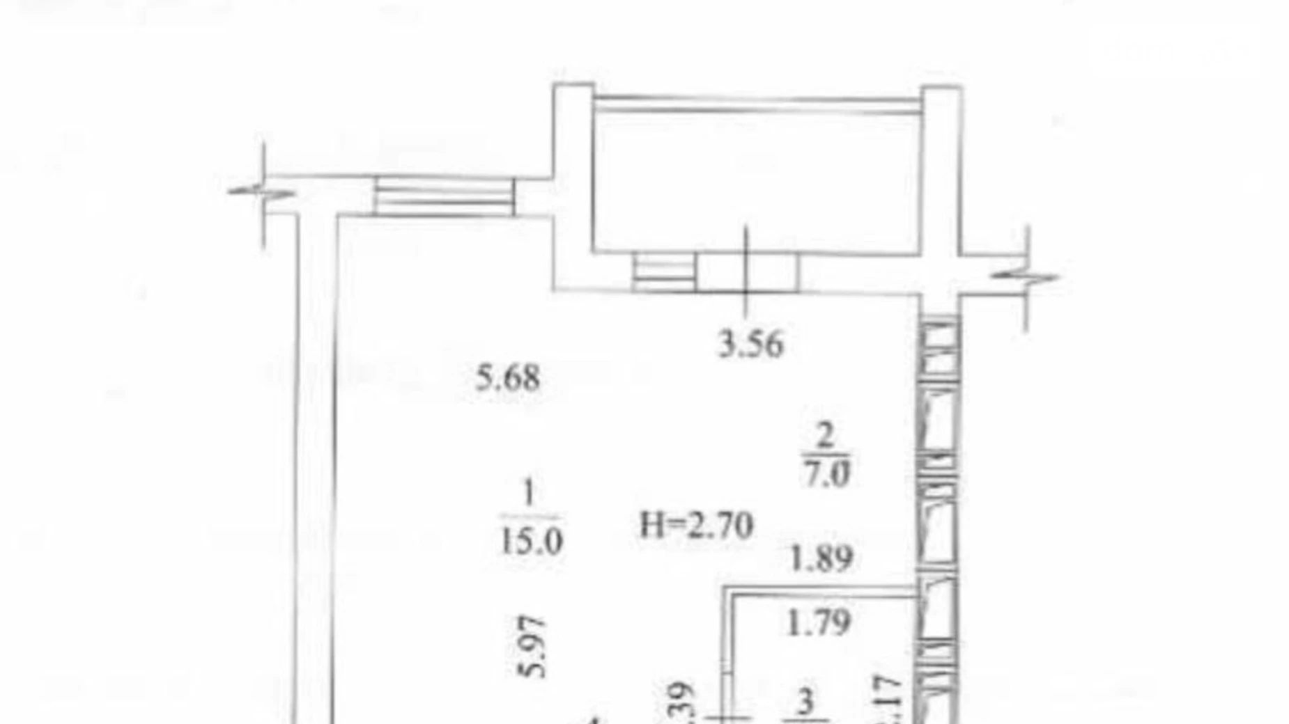 Продается 1-комнатная квартира 33 кв. м в Харькове, пер. Шевченковский, 48