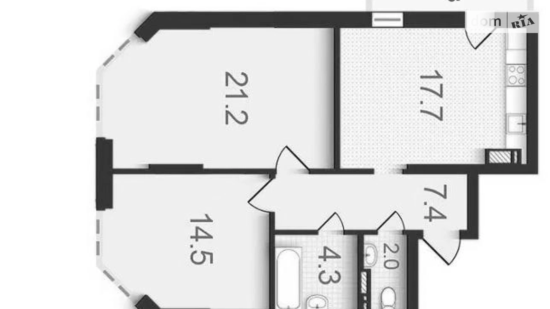 Продается 2-комнатная квартира 75 кв. м в Киеве, ул. Златоустовская, 25