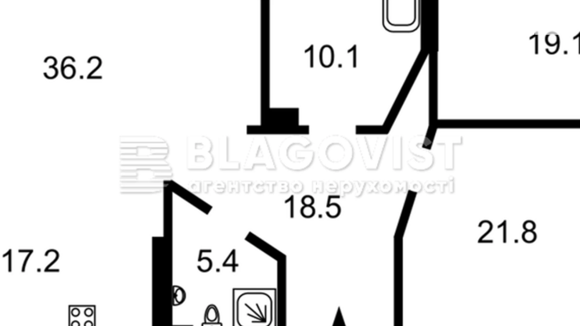 Продается 3-комнатная квартира 130 кв. м в Киеве, ул. Олеся Гончара, 35