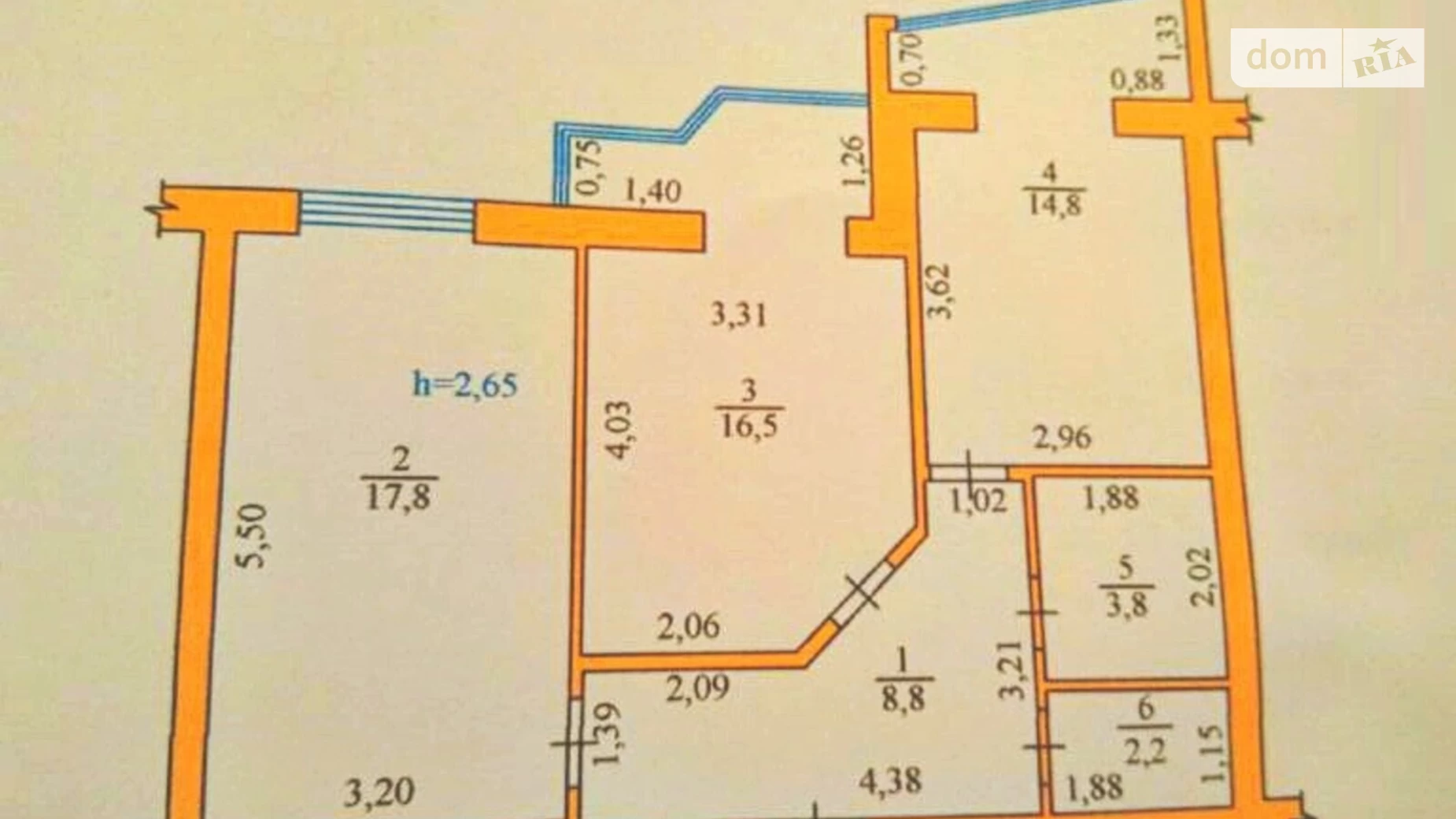 Продается 2-комнатная квартира 67 кв. м в Одессе, ул. Академика Сахарова, 5