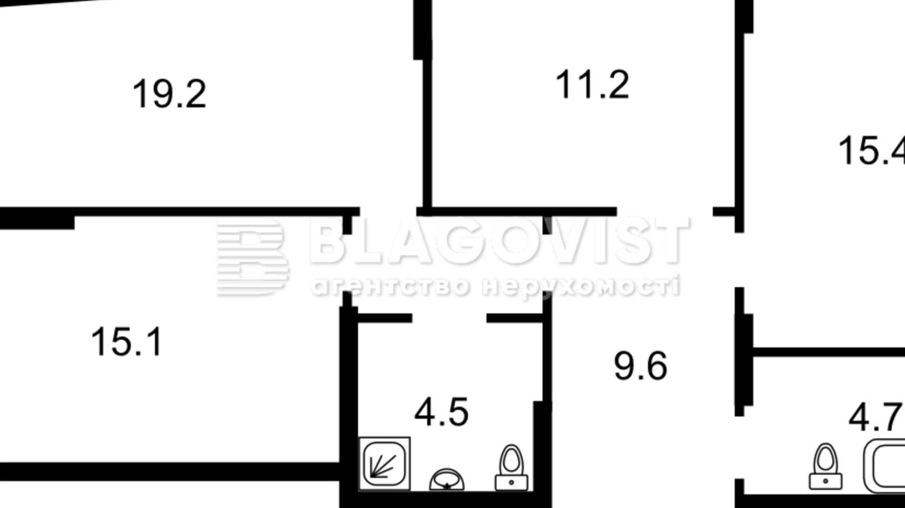 Продается 3-комнатная квартира 77 кв. м в Киеве, Столичное шоссе, 1 - фото 2