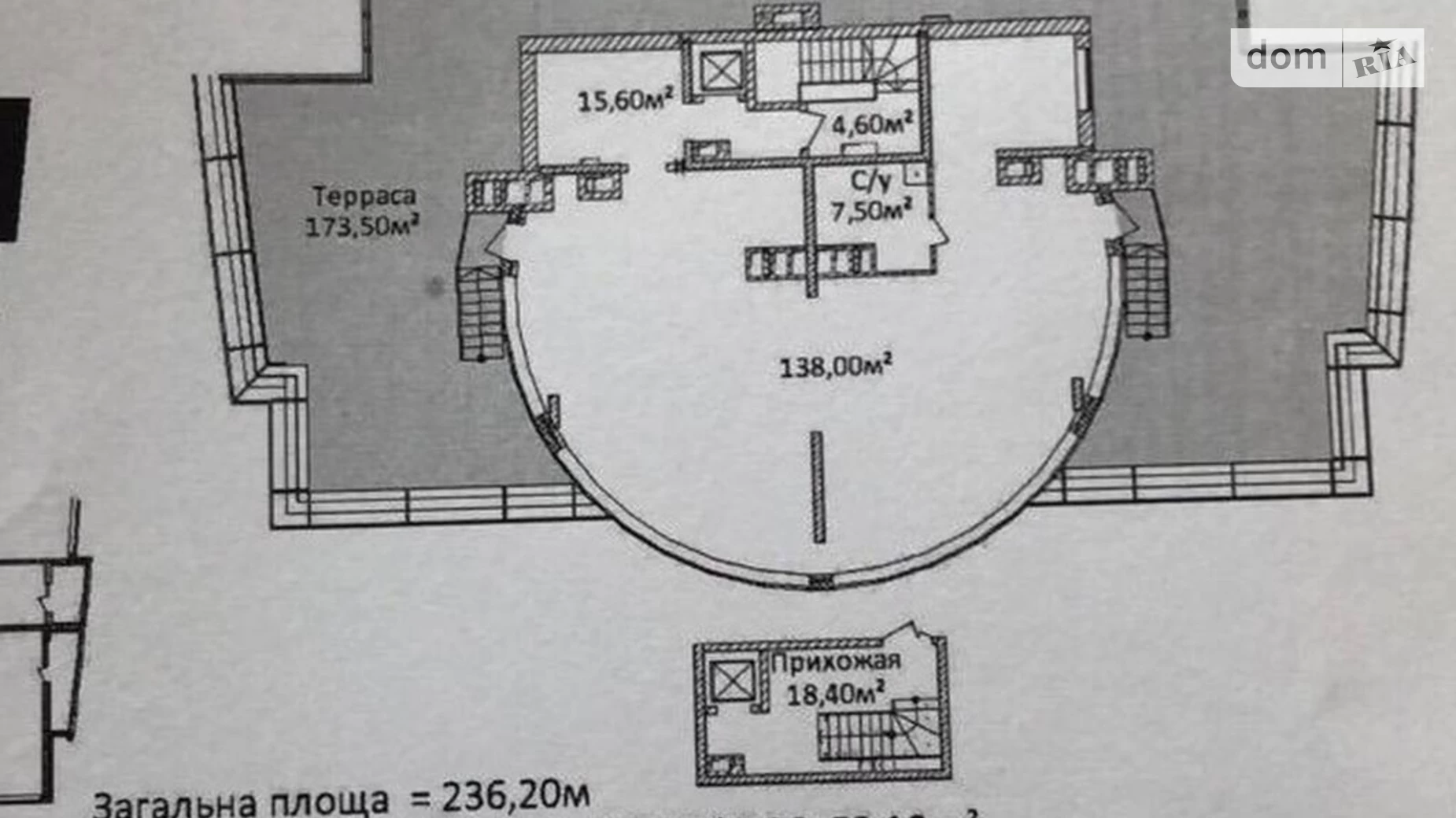 Продается 3-комнатная квартира 236.2 кв. м в Одессе, ул. Новобереговая, 12А