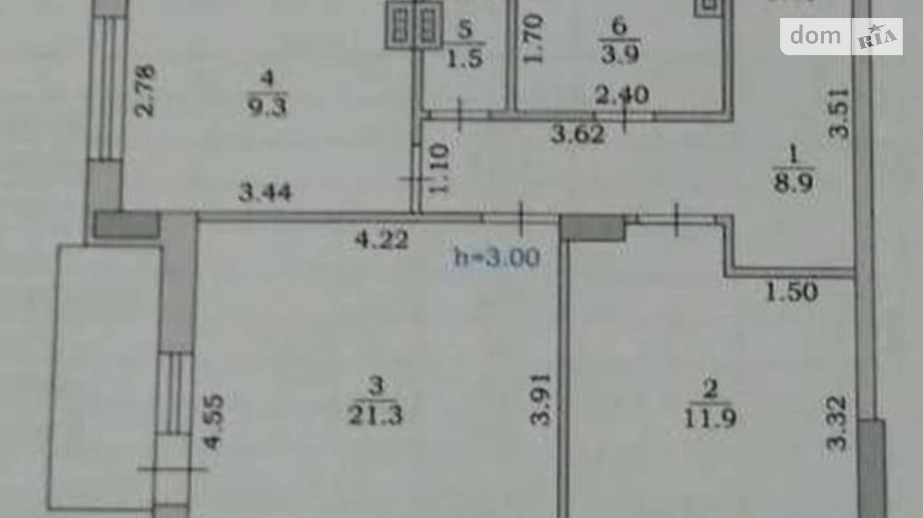 Продается 2-комнатная квартира 61 кв. м в Одессе, пер. Ванный