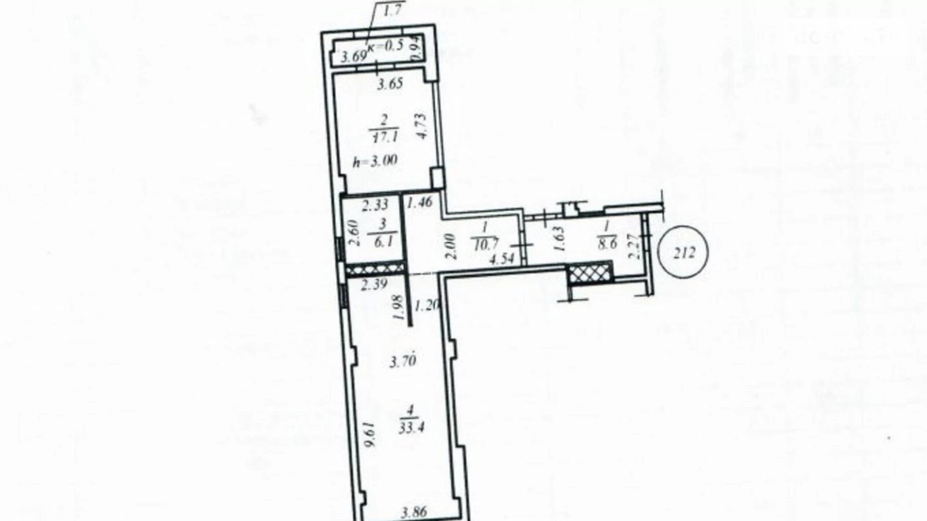 Продается 2-комнатная квартира 69 кв. м в Днепре, просп. Поля Александра, 16