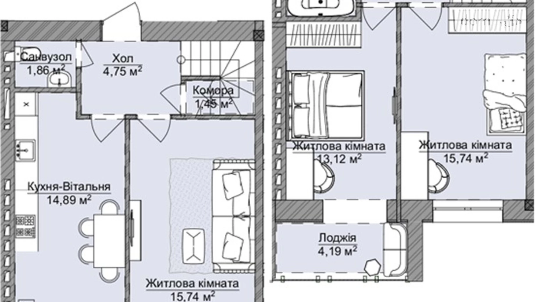 Продается 2-комнатная квартира 70 кв. м в Одессе, ул. Чехова