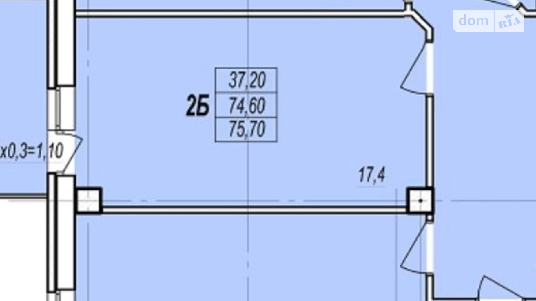 Продается 2-комнатная квартира 71 кв. м в Одессе, ул. Жаботинского, 56