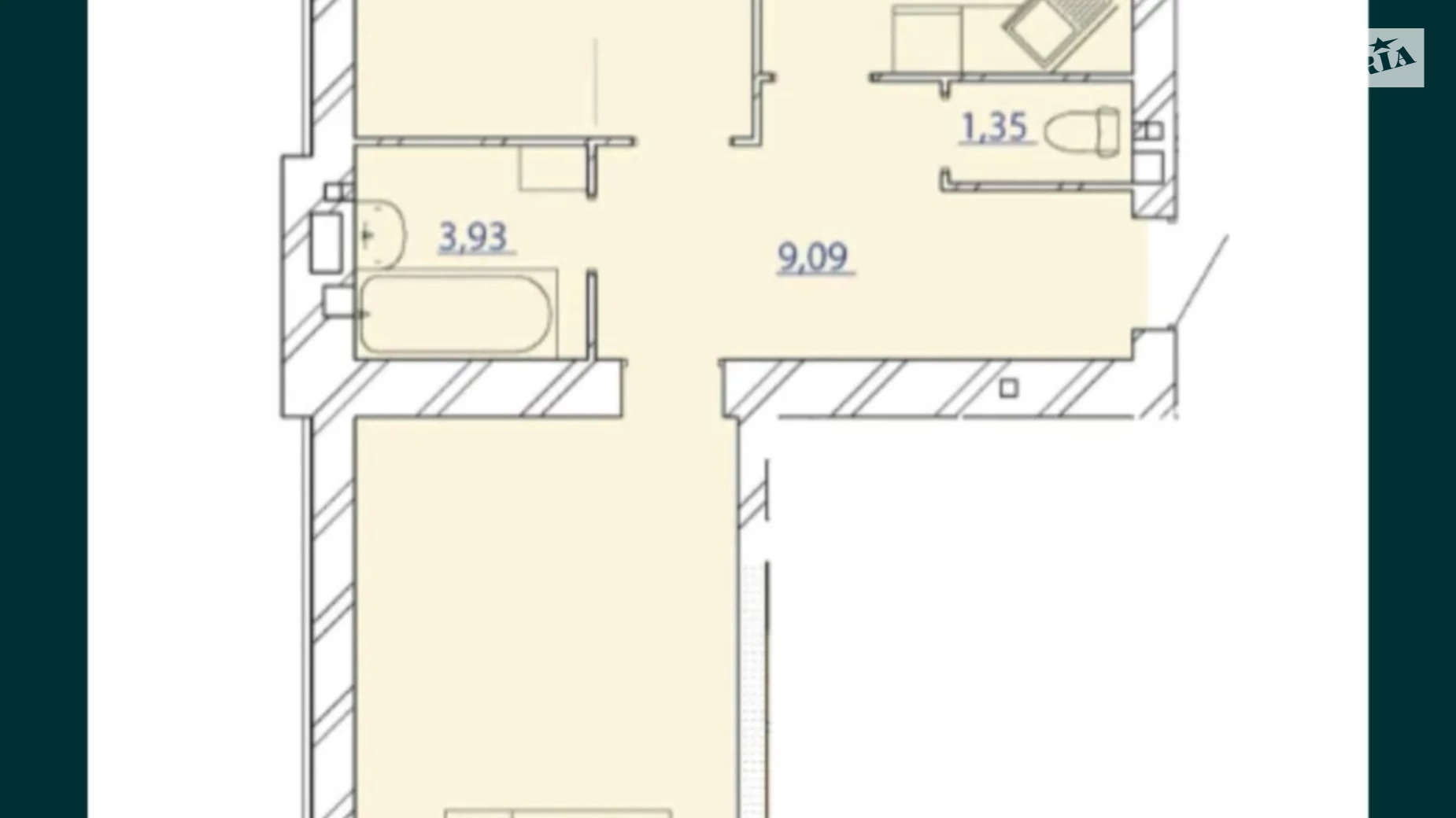 Продается 2-комнатная квартира 77 кв. м в Хмельницком, ул. Кармелюка