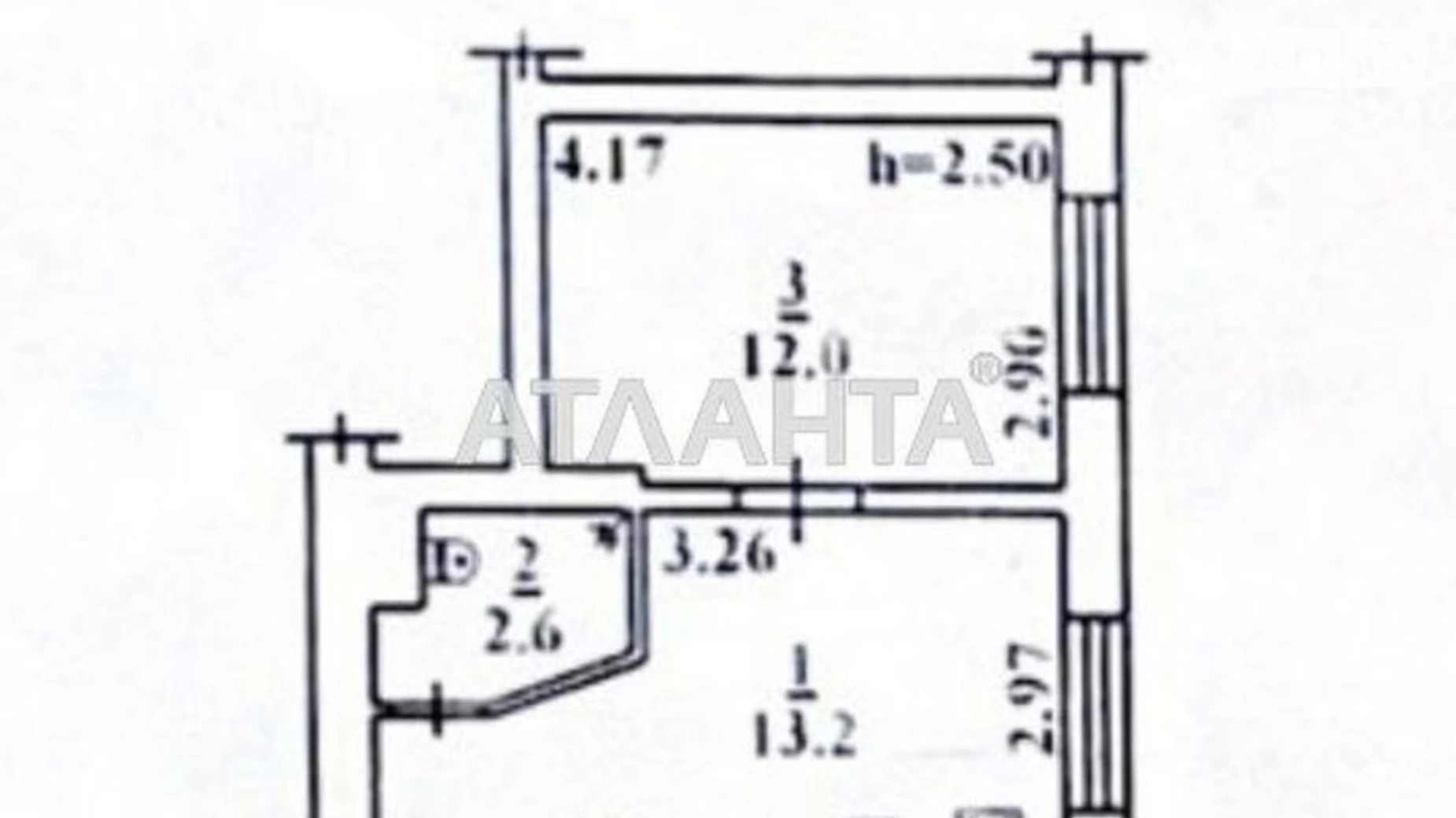 Продается 1-комнатная квартира 28 кв. м в Одессе, ул. Курская