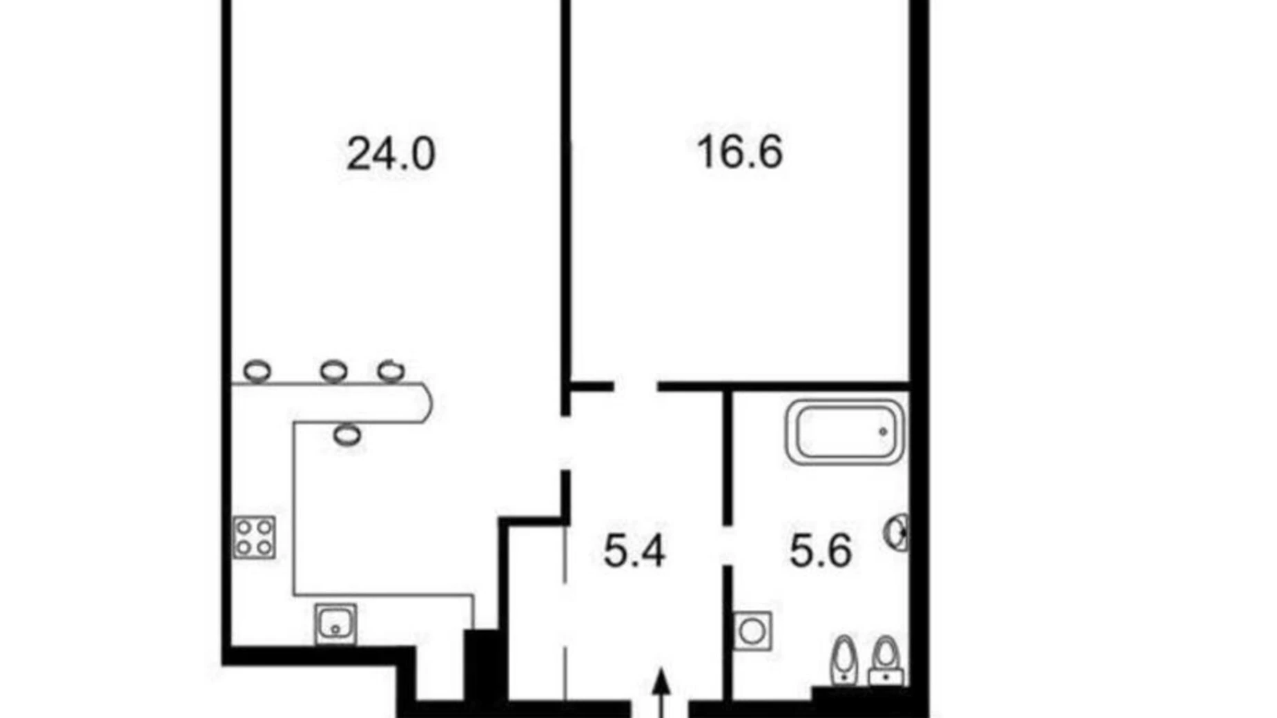 Продається 1-кімнатна квартира 52 кв. м у Києві, вул. Миколи Пимоненка, 21