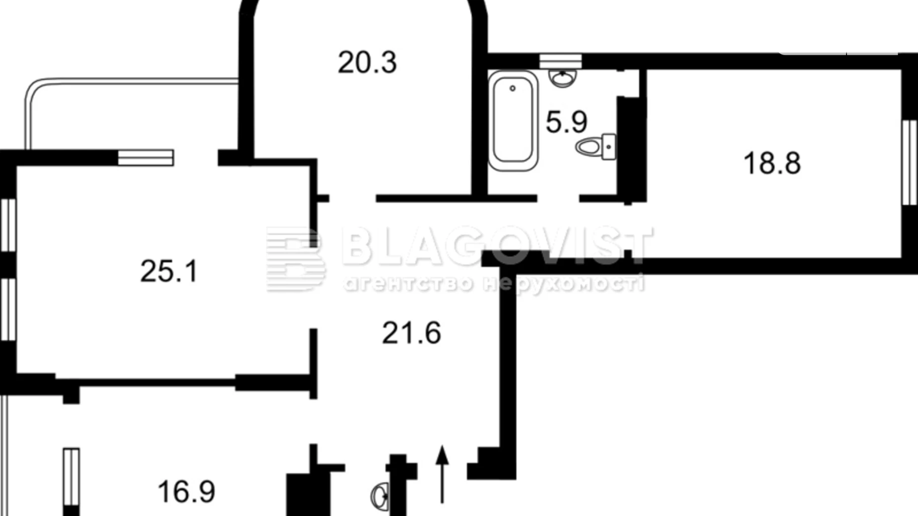 Продается 3-комнатная квартира 116 кв. м в Киеве, ул. Анны Ахматовой, 13Д