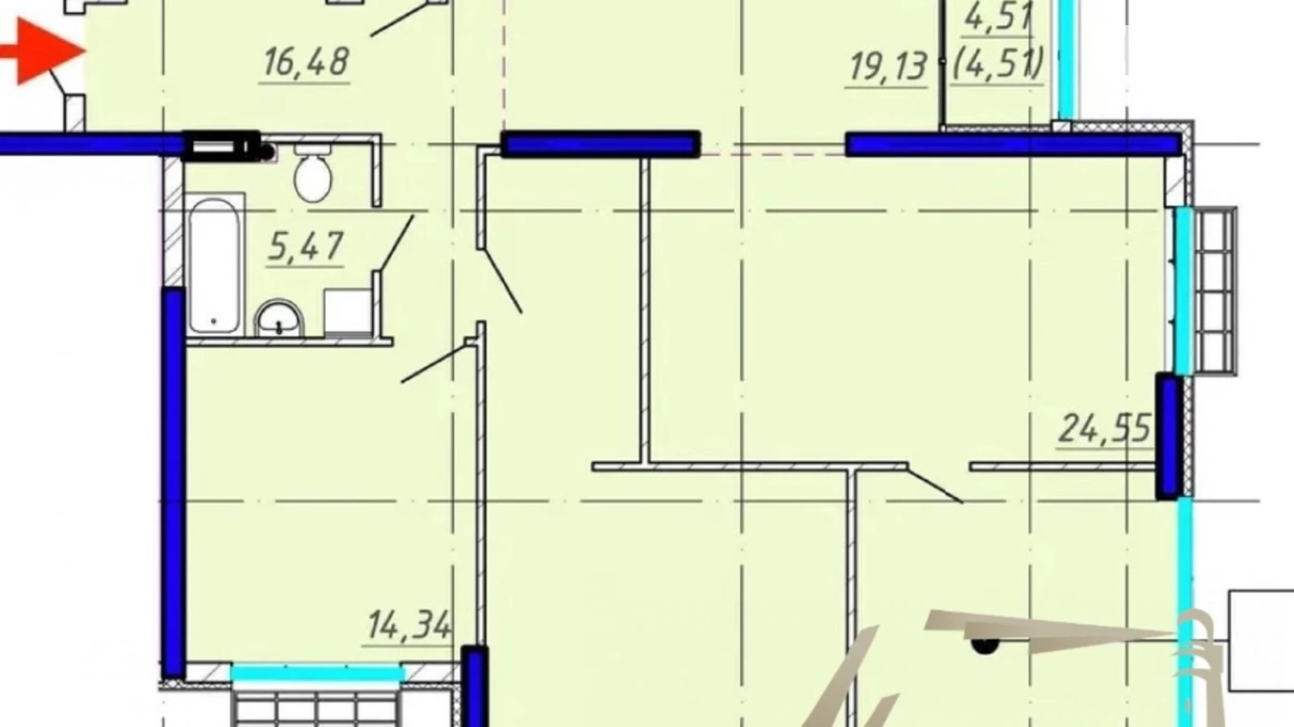 Продается 4-комнатная квартира 134 кв. м в Киеве, ул. Михаила Бойчука