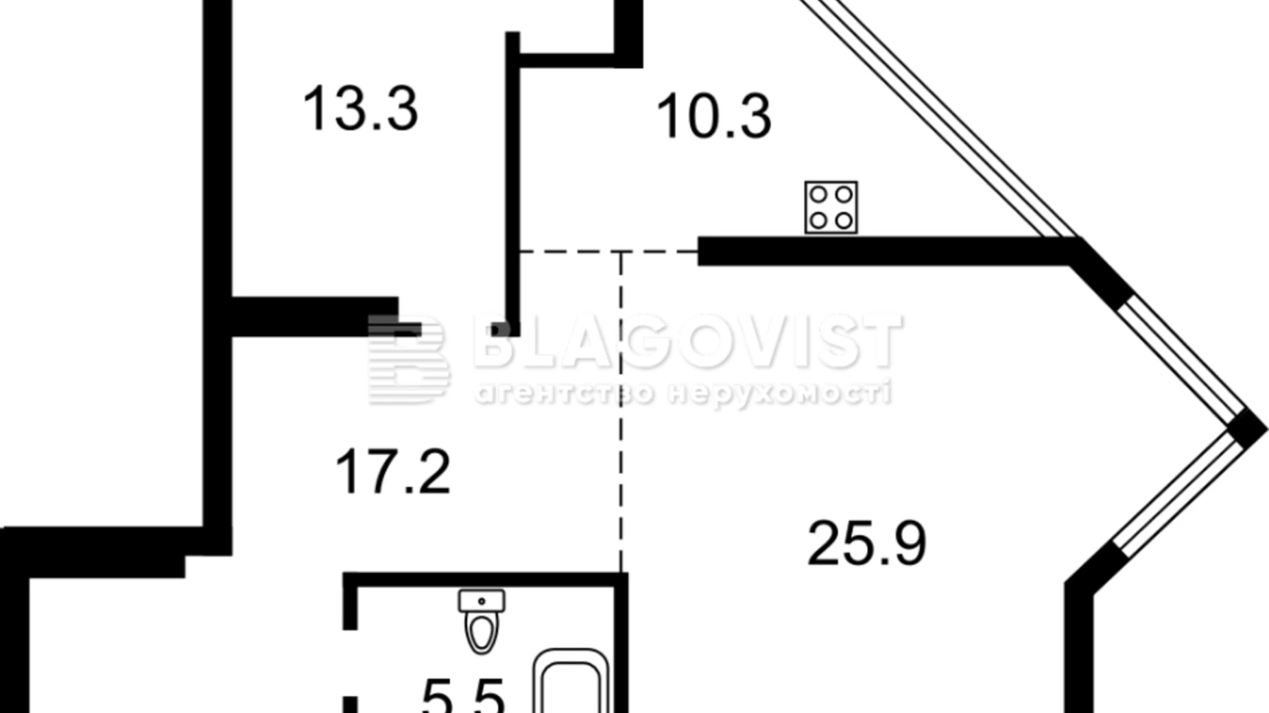 Продается 2-комнатная квартира 72.9 кв. м в Киеве, ул. Саперно-Слободская, 22 - фото 4