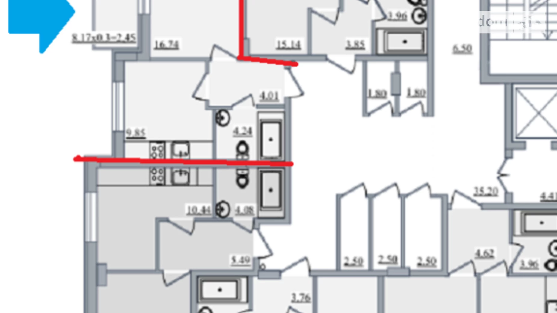 Продается 1-комнатная квартира 38 кв. м в Одессе, пер. Ванный, 5Г