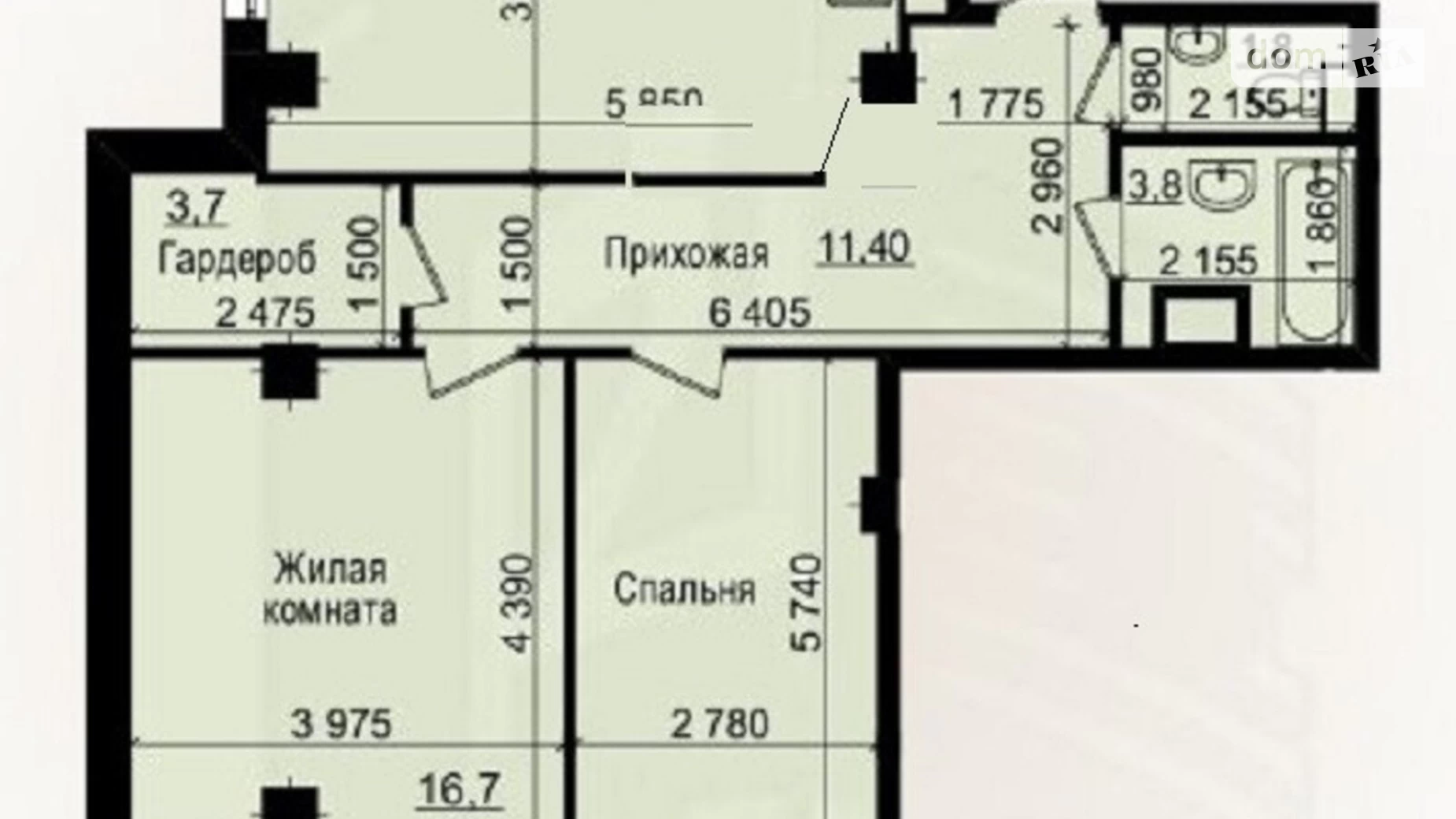 Продается 2-комнатная квартира 76 кв. м в Харькове, просп. Героев Харькова(Московский)