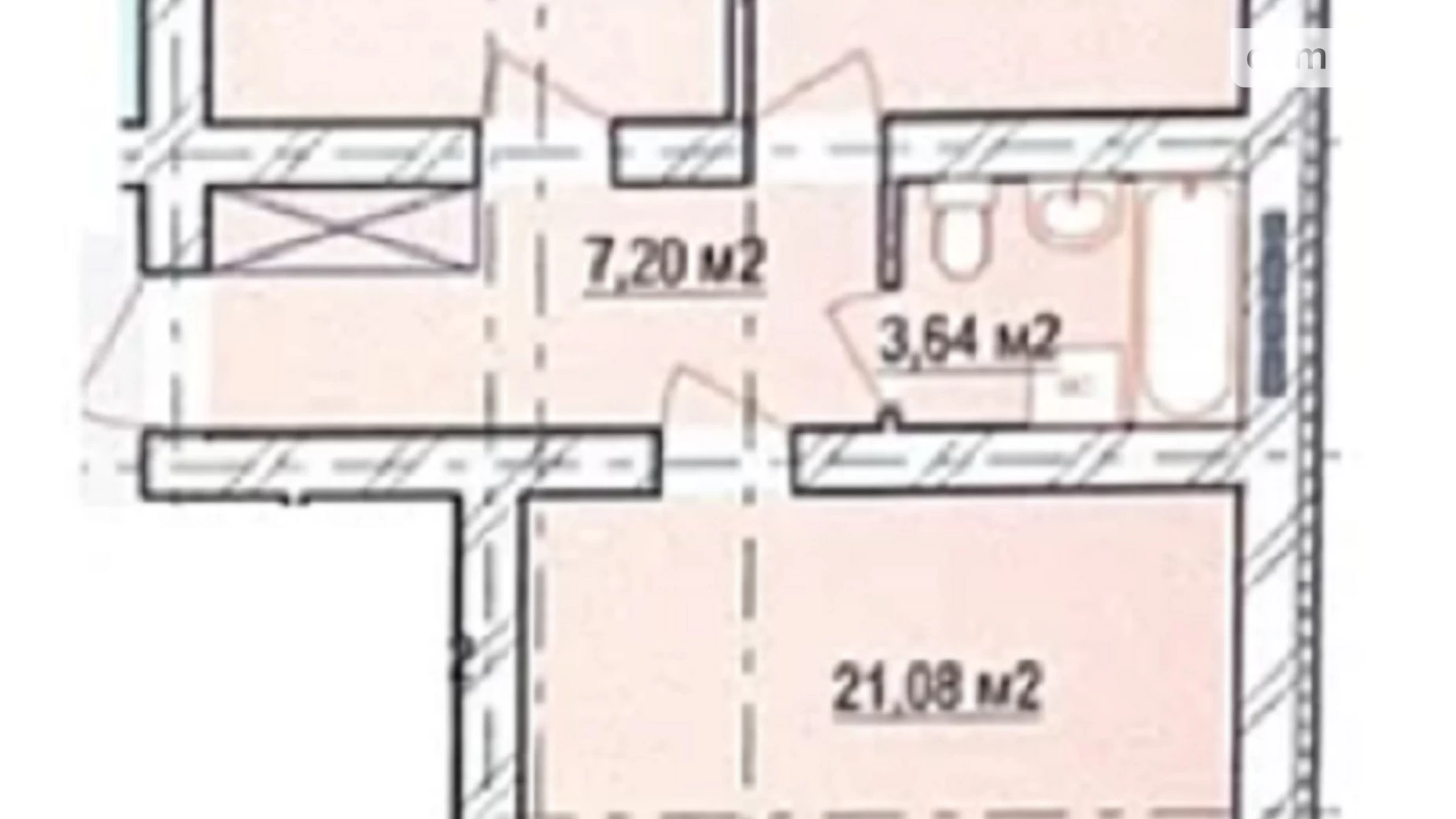 Продається 2-кімнатна квартира 73.57 кв. м у Зарванцях, вул. Одеська - фото 2