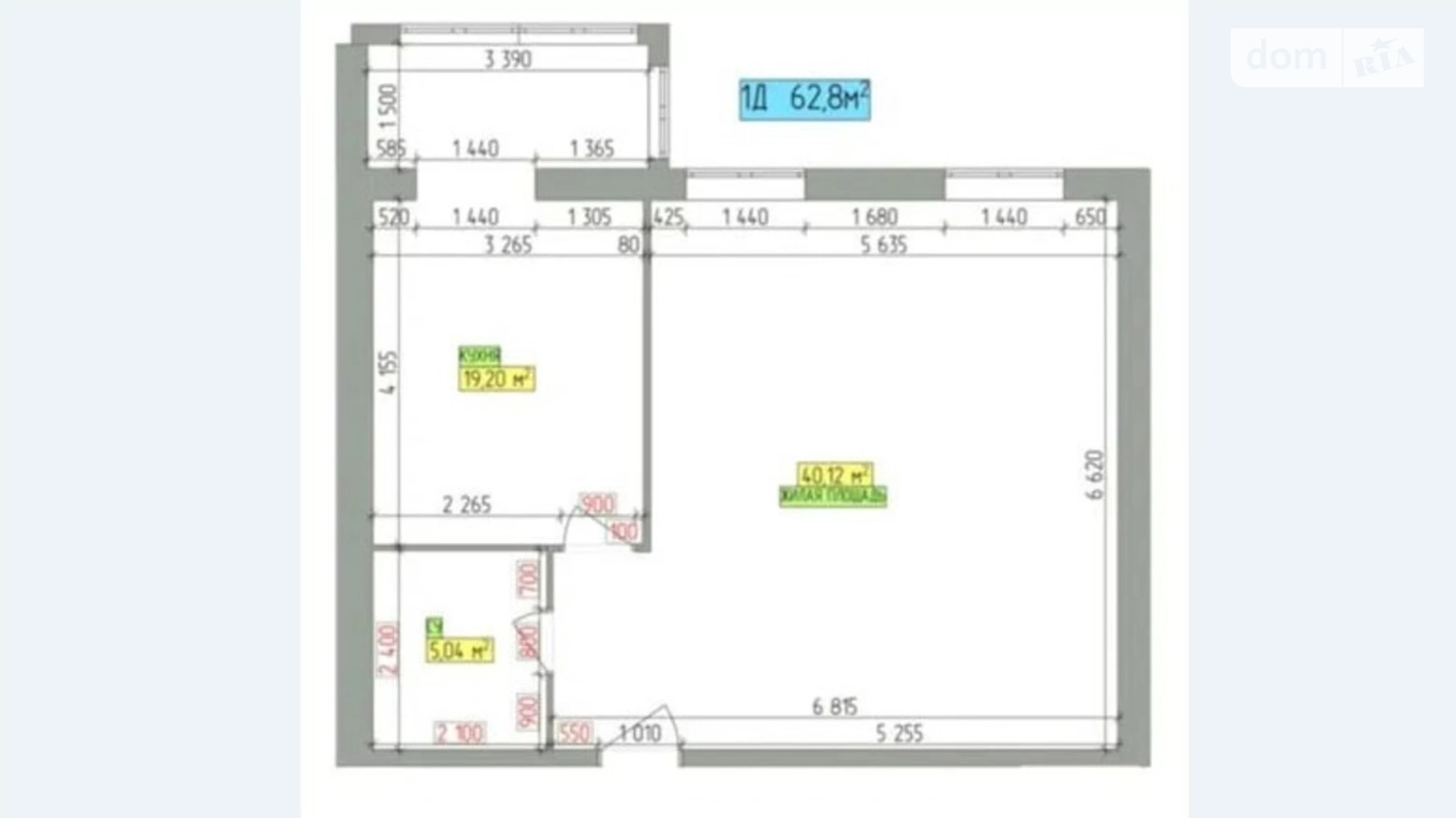 Продається 2-кімнатна квартира 64.2 кв. м у Дніпрі, Запорізьке шосе, 32