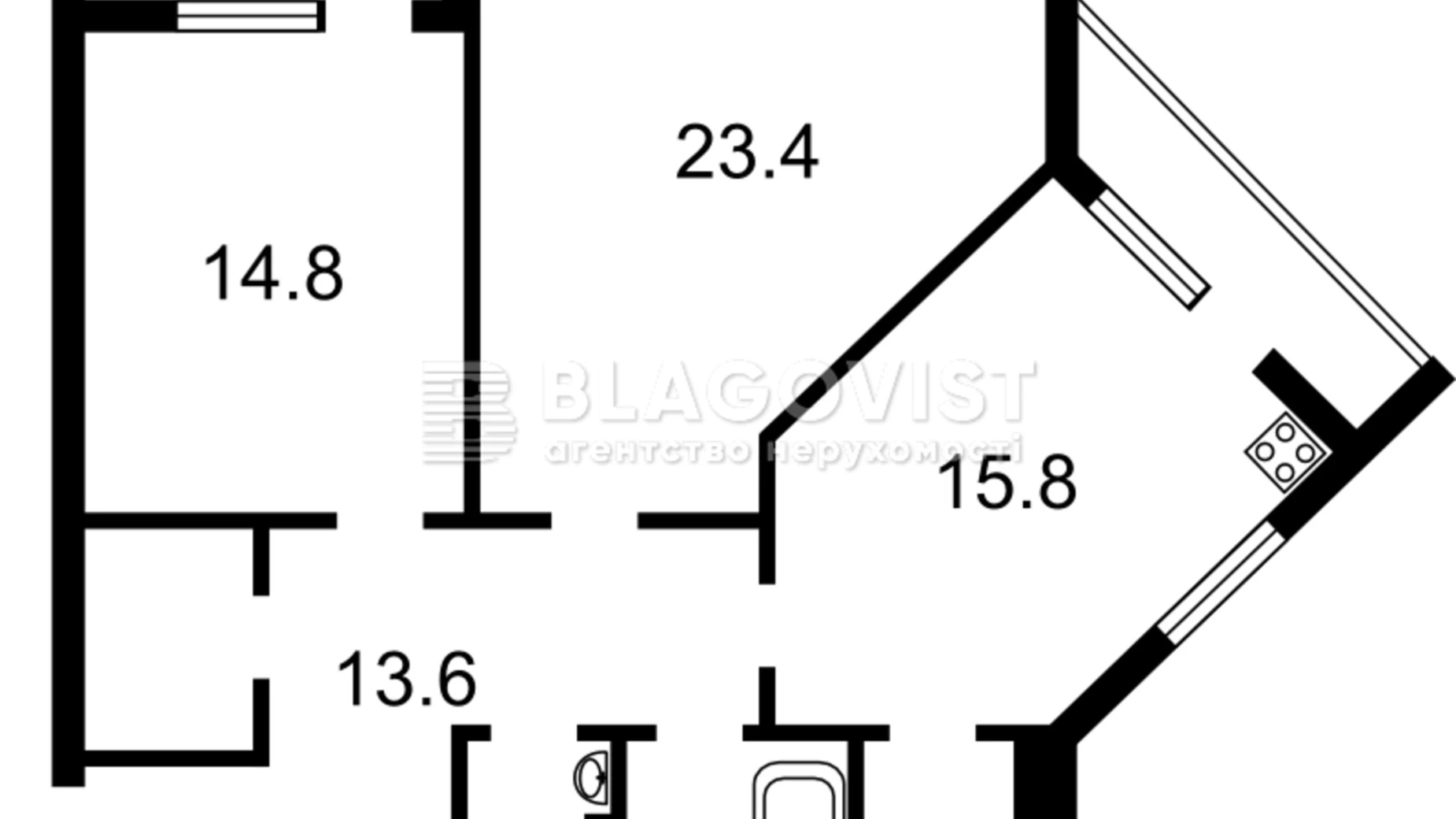 Продается 2-комнатная квартира 84 кв. м в Киеве, ул. Академика Шалимова(Героев Севастополя), 35А