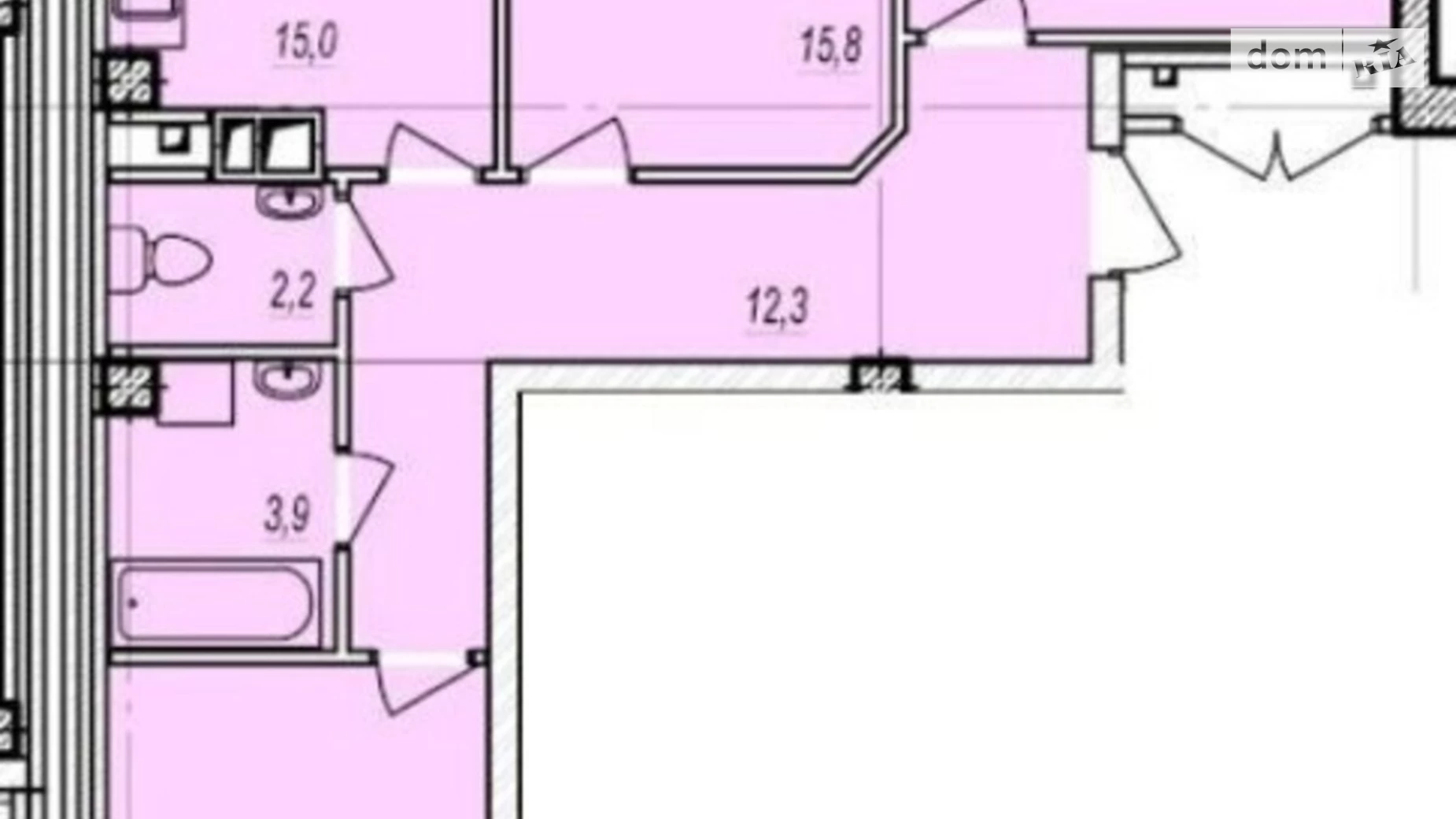 Продается 3-комнатная квартира 82 кв. м в Одессе, ул. Жаботинского, 56А