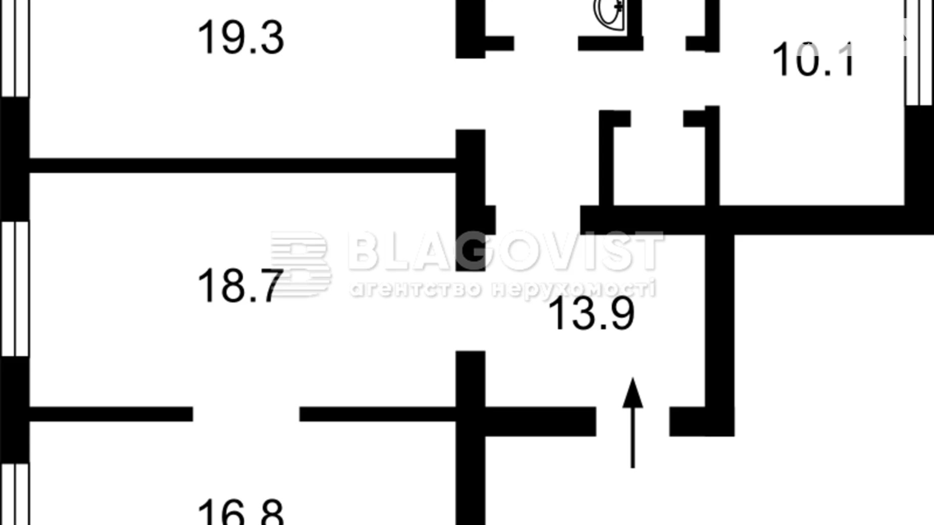 Продається 1-кімнатна квартира 86 кв. м у Києві, пл. Лесі Українки, 4