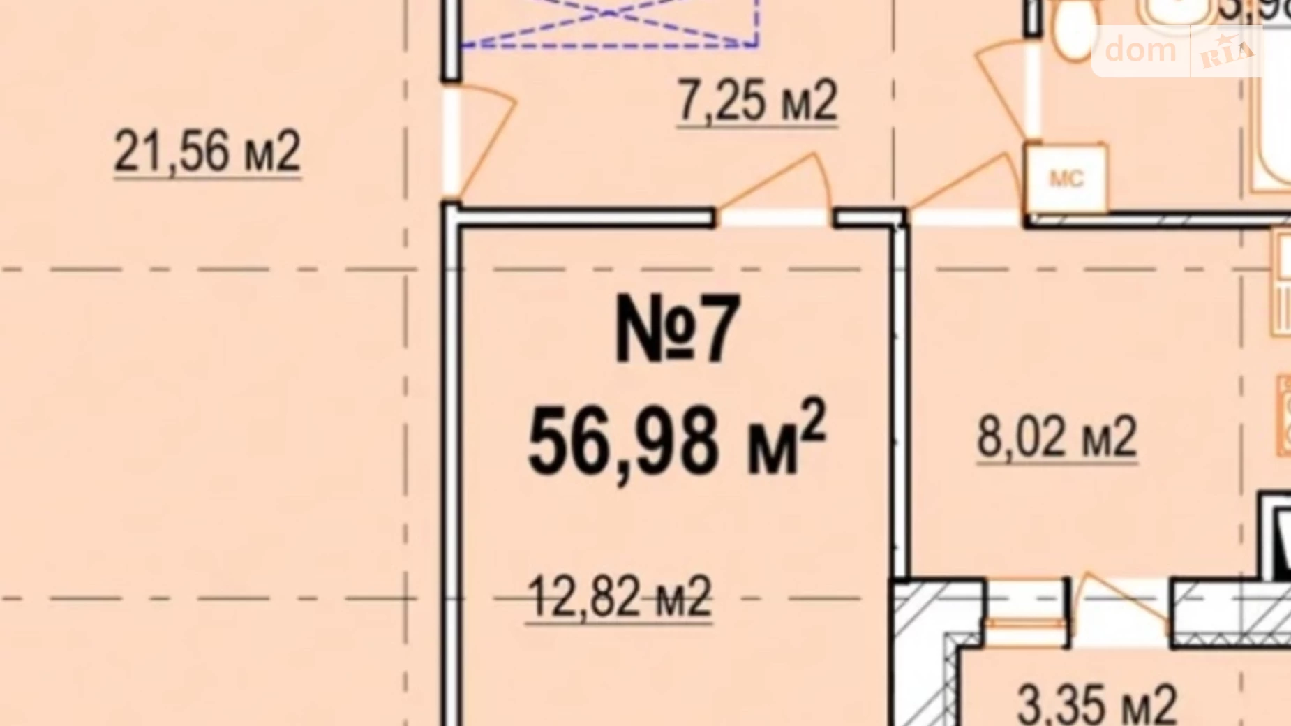 Продається 2-кімнатна квартира 57 кв. м у Вінниці, вул. Одеська, 4 - фото 2