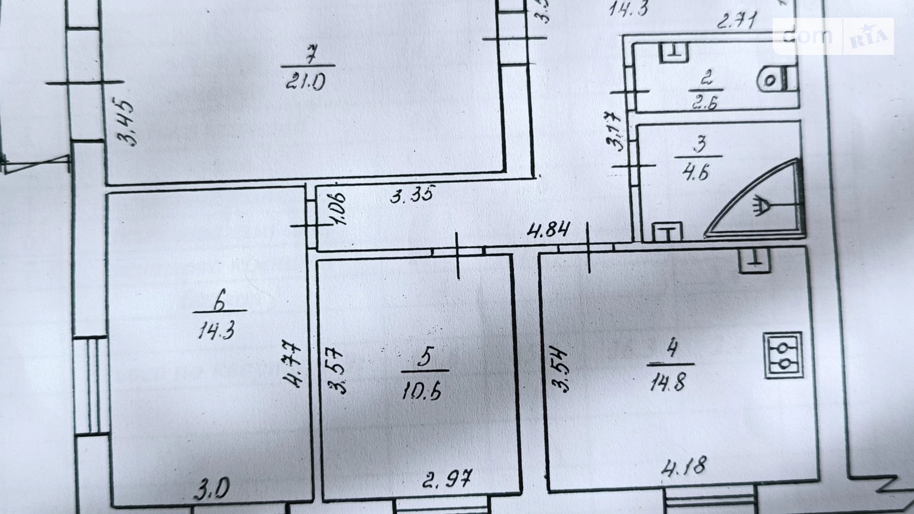 Продається 3-кімнатна квартира 84.4 кв. м у Вінниці, вул. Пляжна - фото 2