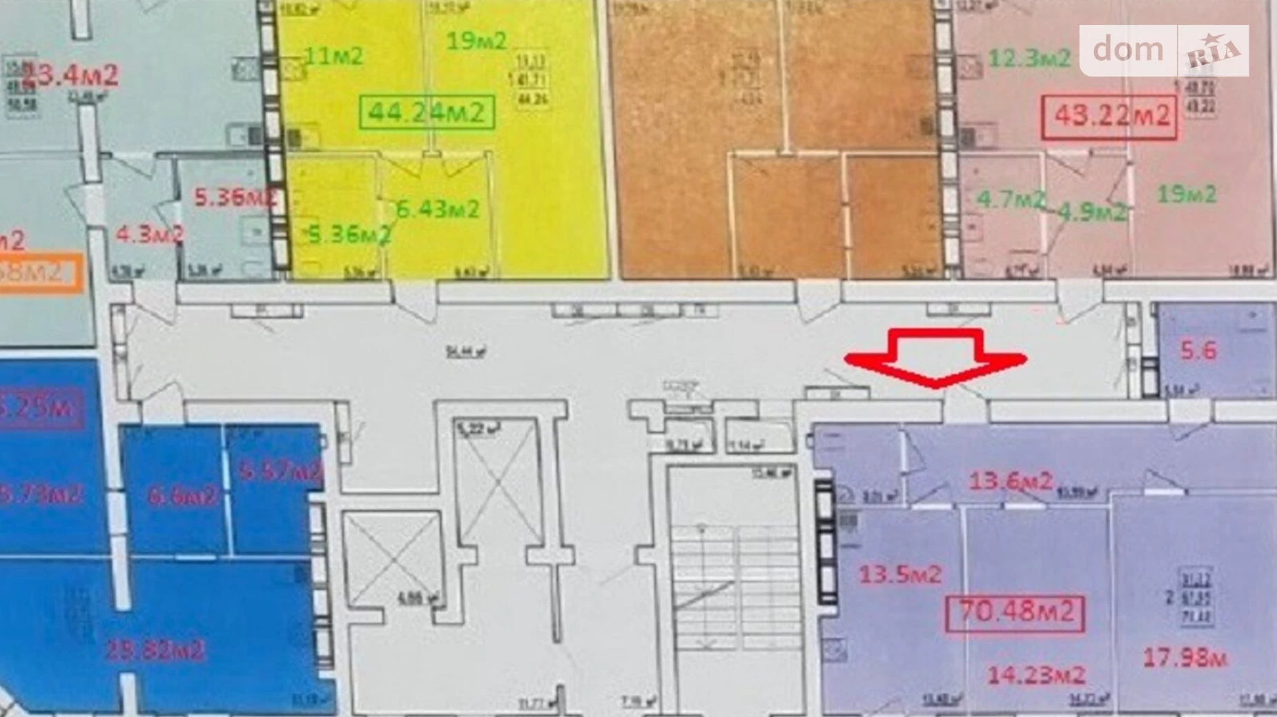 Продается 2-комнатная квартира 70.48 кв. м в Харькове, ул. Елизаветинская - фото 2