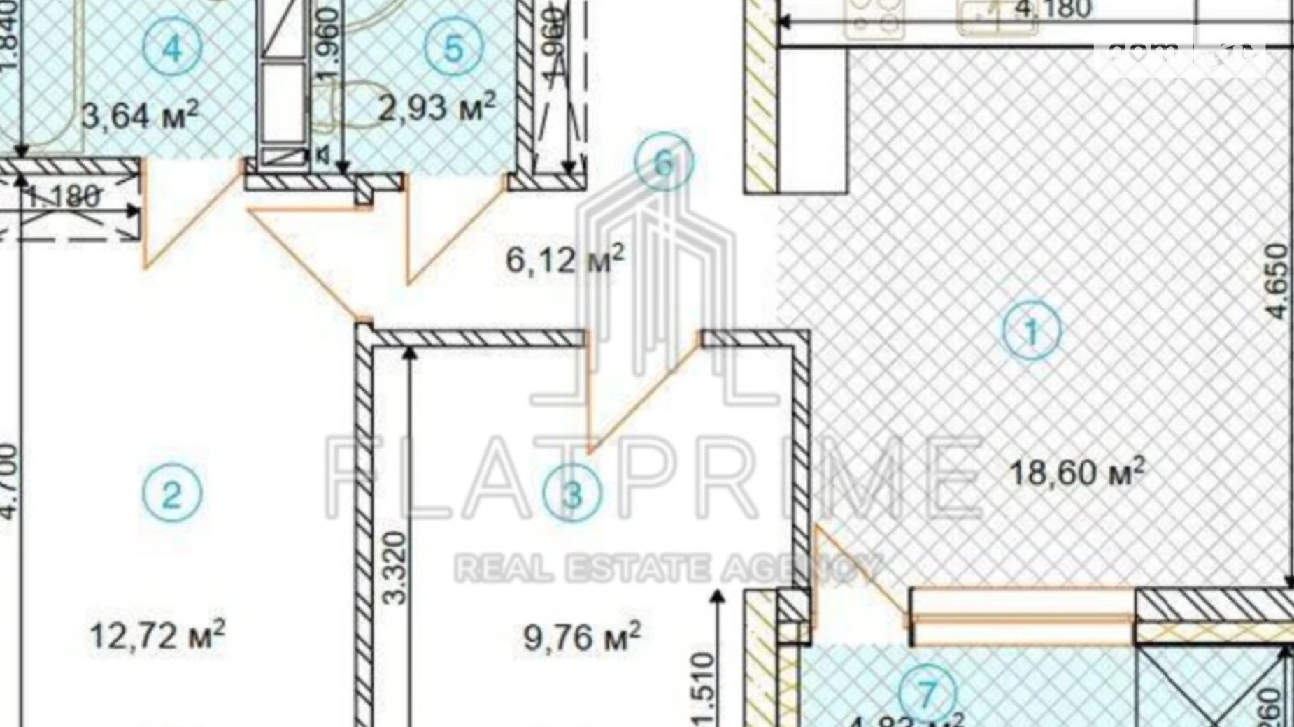 Продается 2-комнатная квартира 60 кв. м в Киеве, ул. Святослава Храброго, 3