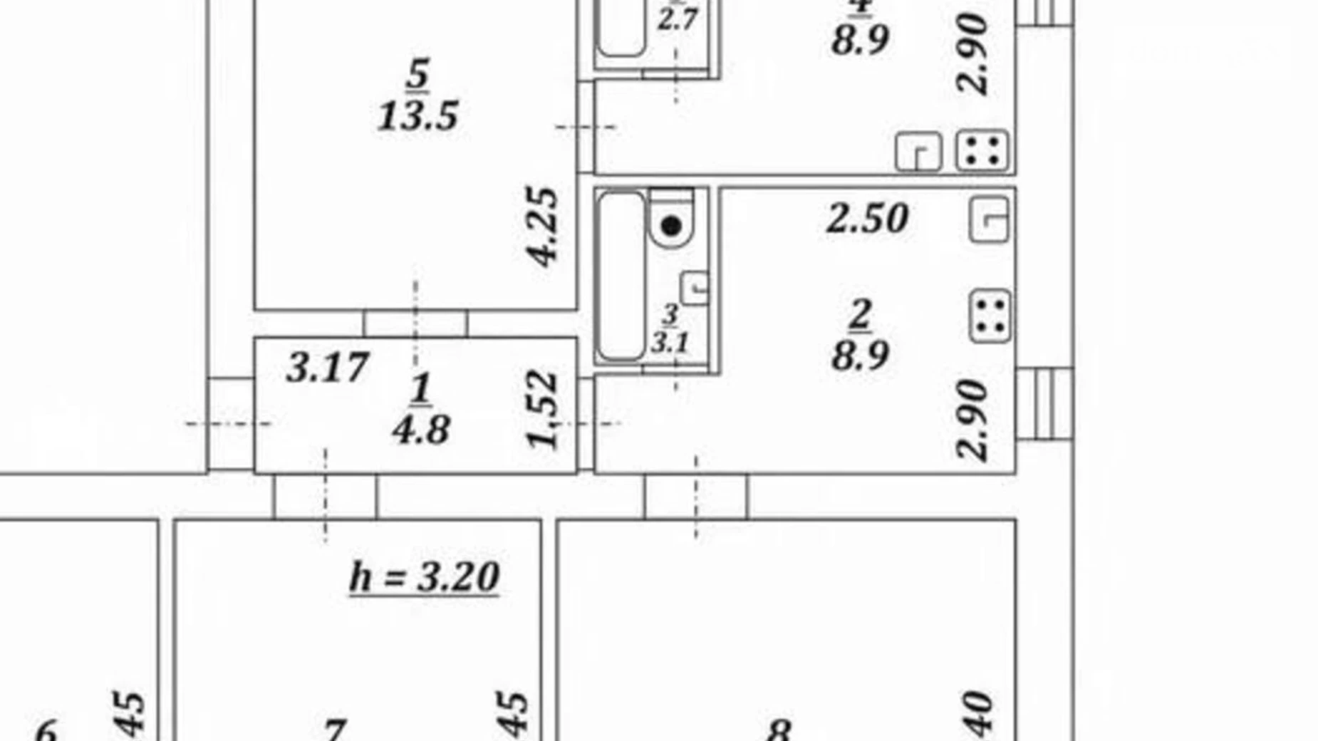 Продается 4-комнатная квартира 86 кв. м в Одессе, ул. Средняя, 10 - фото 2