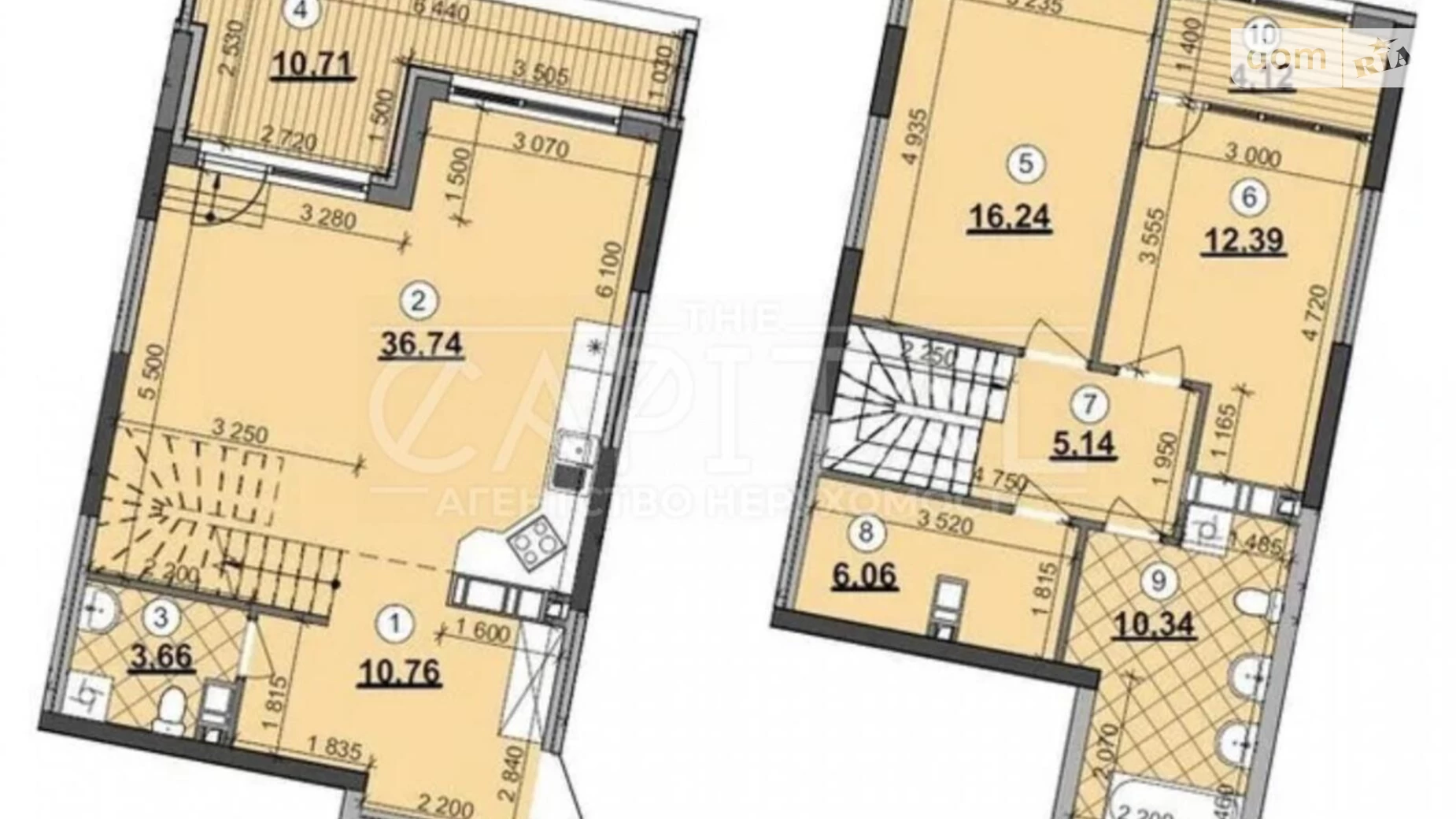 Продается 3-комнатная квартира 108 кв. м в Киеве, ул. Причальная, 4