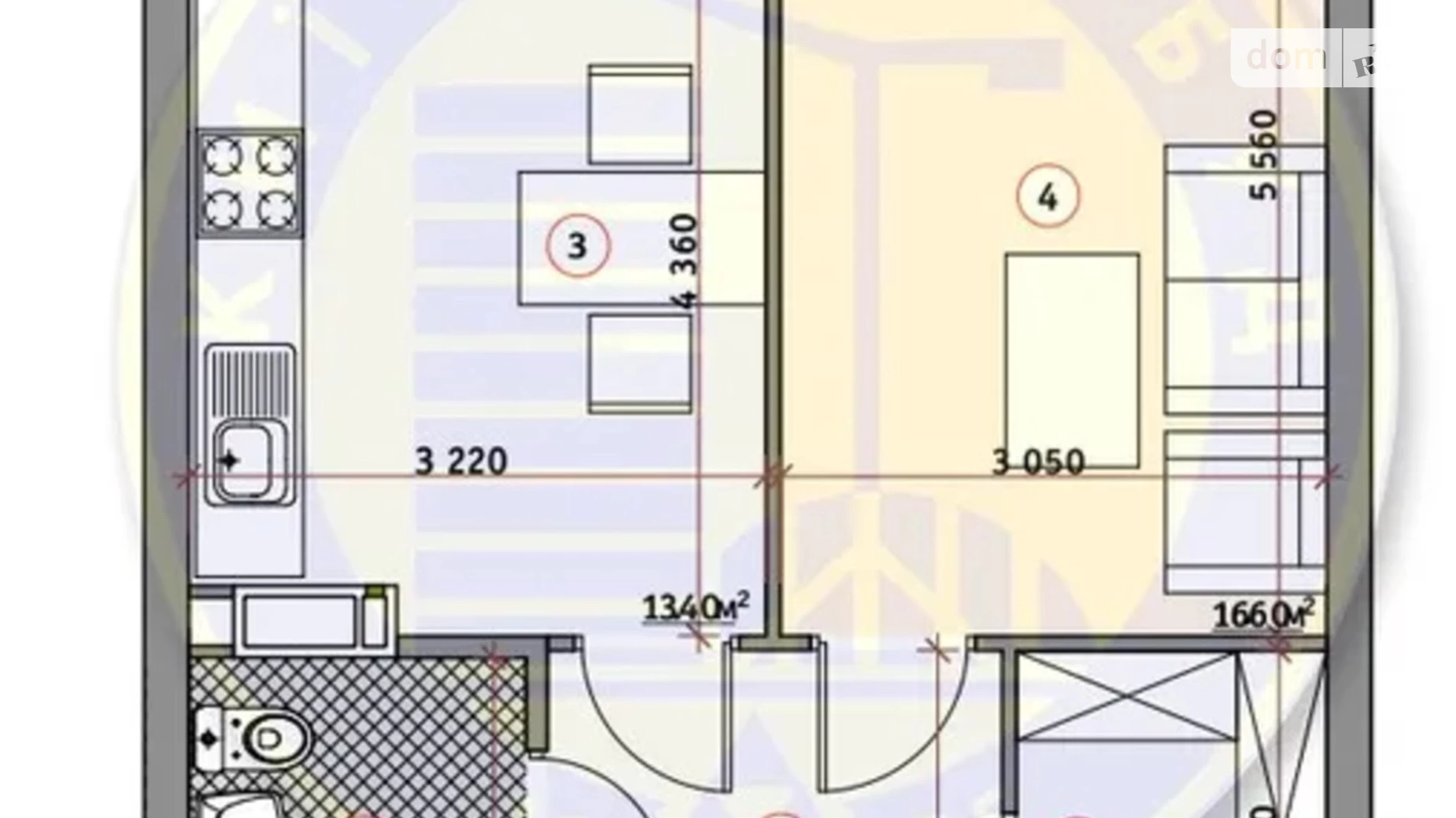 Продается 1-комнатная квартира 45 кв. м в Киеве, ул. Загоровская(Багговутовская), 1А - фото 3