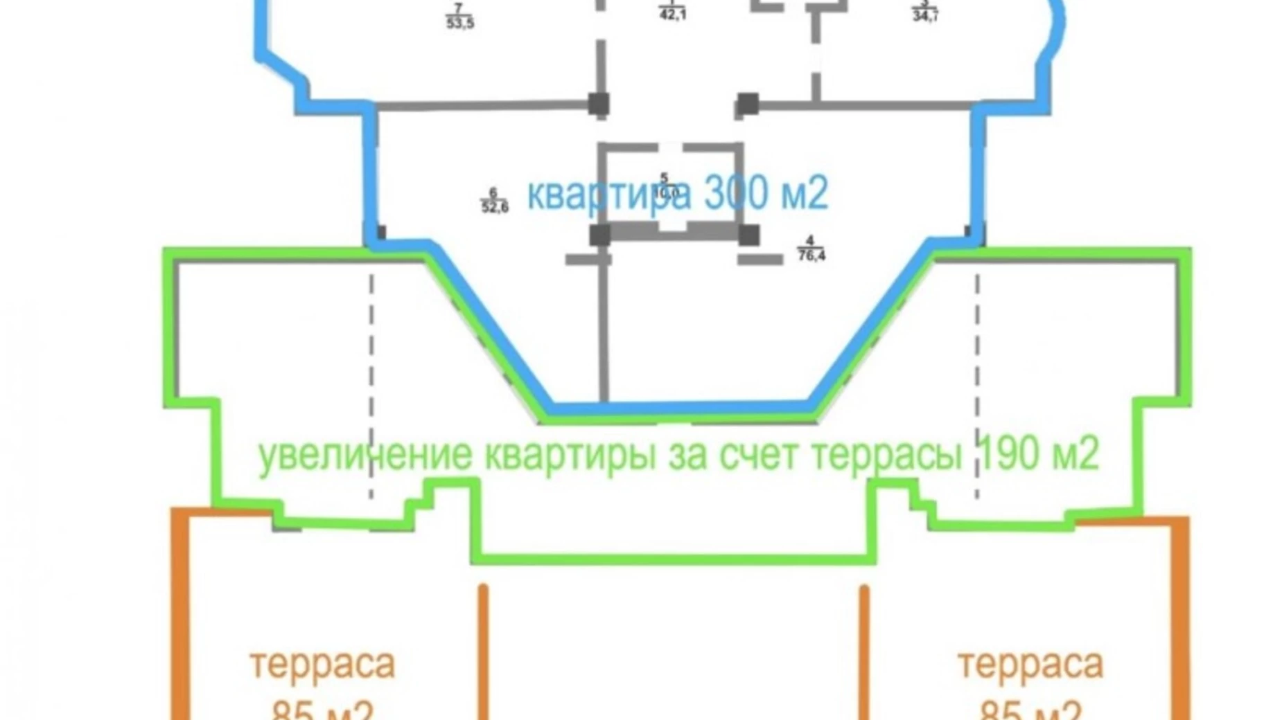 Продается 4-комнатная квартира 540 кв. м в Киеве, ул. Михайла Грушевского, 9А