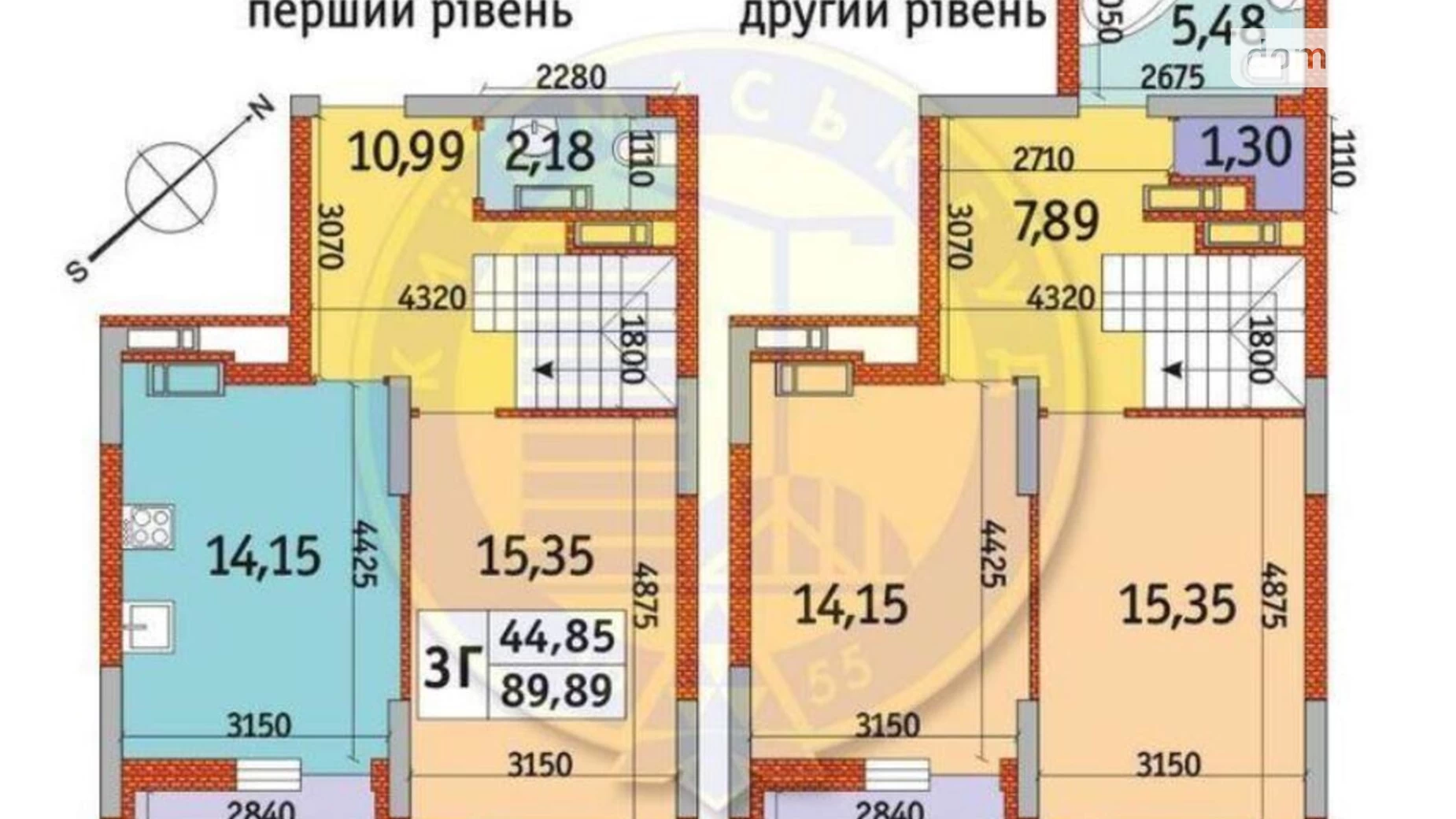 Продается 3-комнатная квартира 89 кв. м в Киеве, ул. Николая Кибальчича, 2 - фото 2