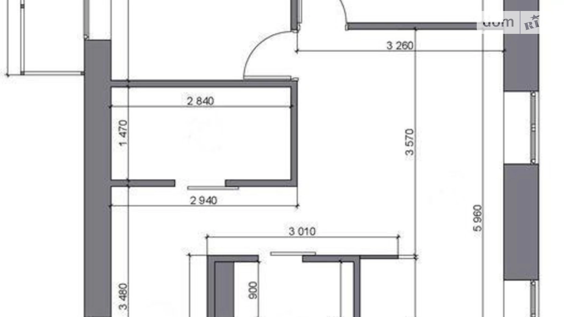 Продается 2-комнатная квартира 54 кв. м в Киеве, ул. Саксаганского, 89Б