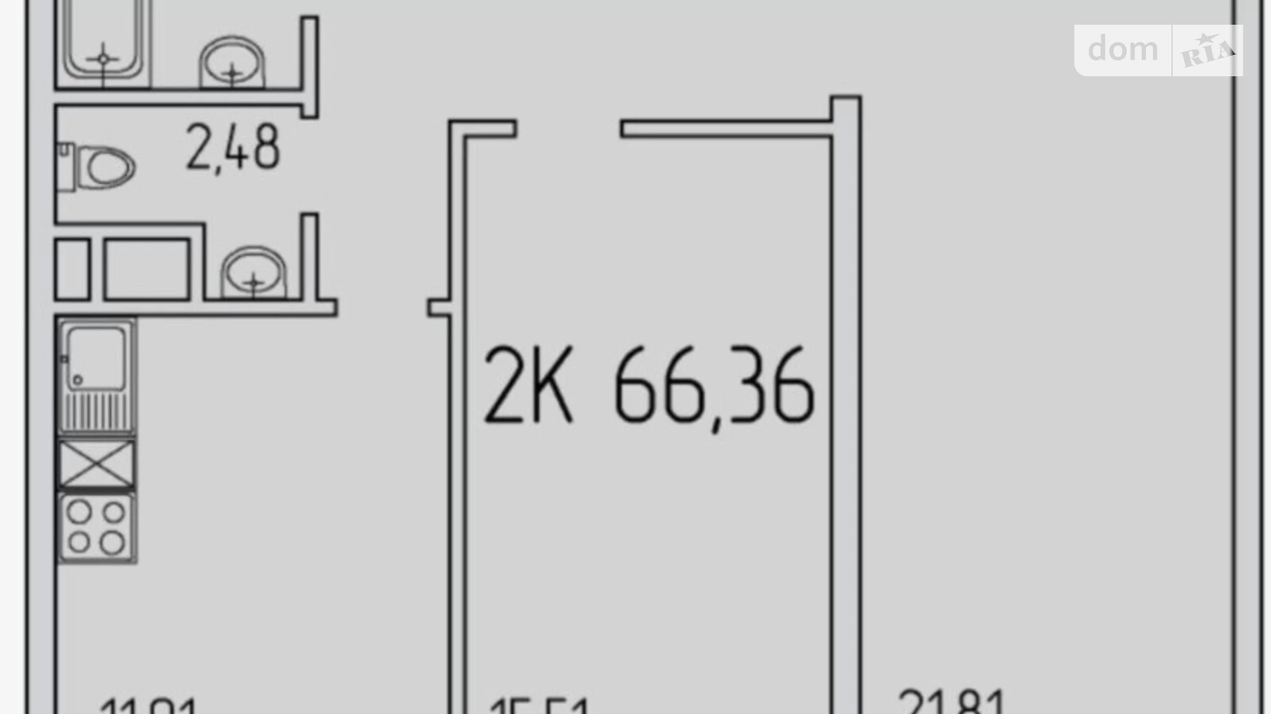 Продается 2-комнатная квартира 66 кв. м в Одессе, ул. Жемчужная, 9