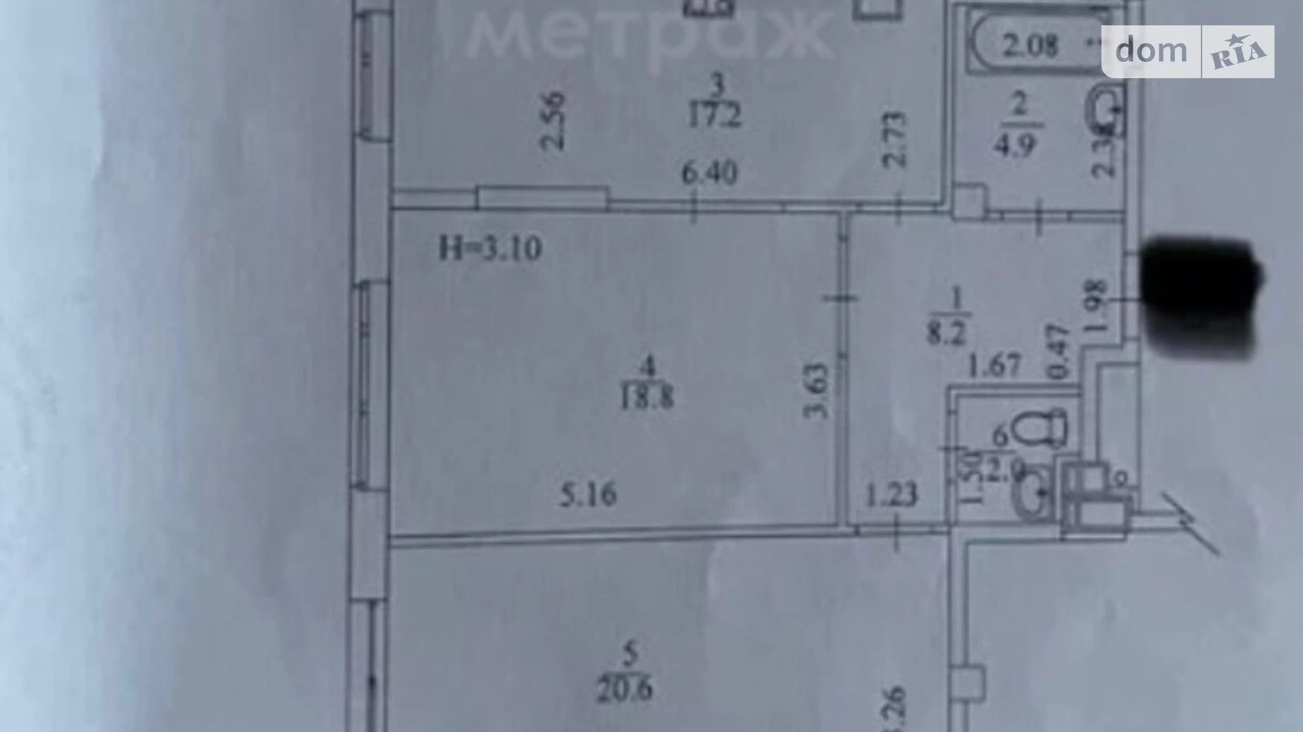 Продается 2-комнатная квартира 72 кв. м в Харькове, ул. Молочная, 52