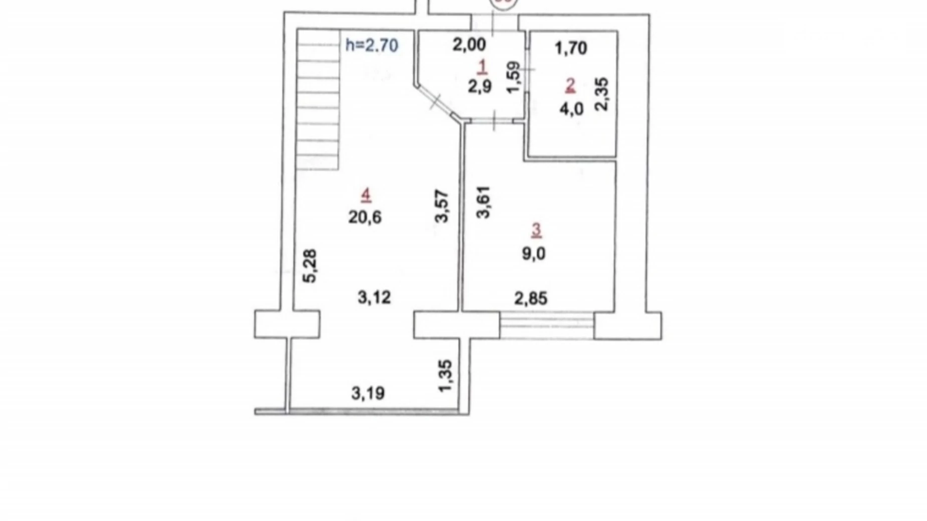 Продается 3-комнатная квартира 100 кв. м в Житомире, ул. Евгения Рыхлика - фото 2