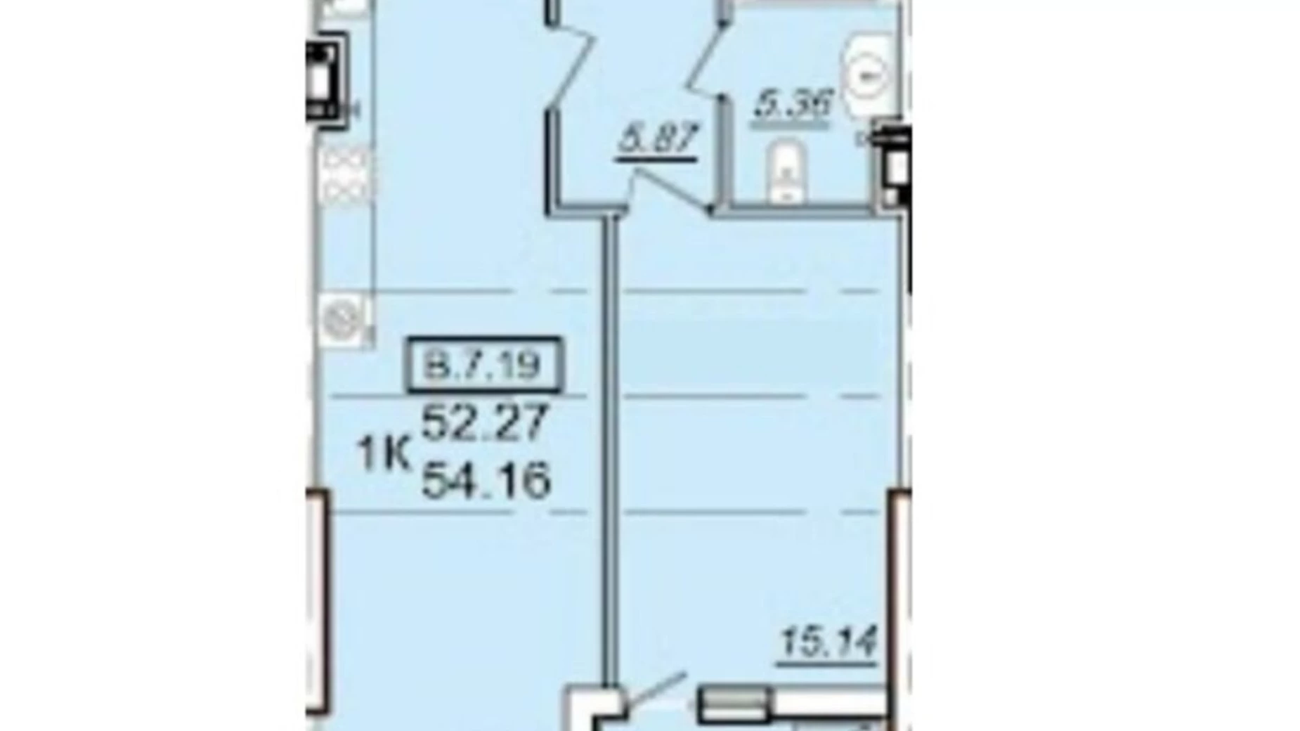 Продается 1-комнатная квартира 54.5 кв. м в Одессе, ул. Генуэзская - фото 2