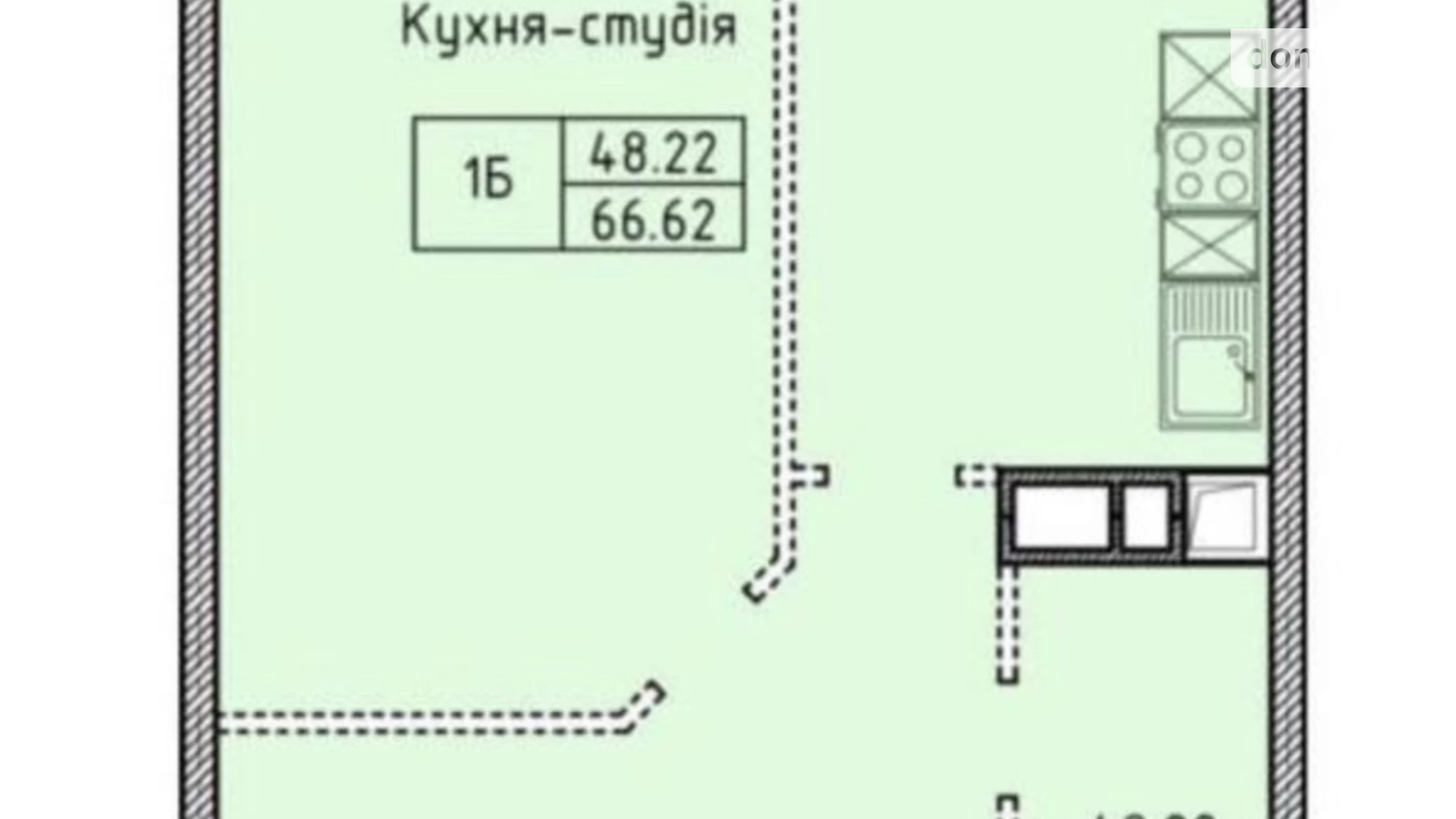 Продается 1-комнатная квартира 65.7 кв. м в Одессе, просп. Шевченко - фото 3