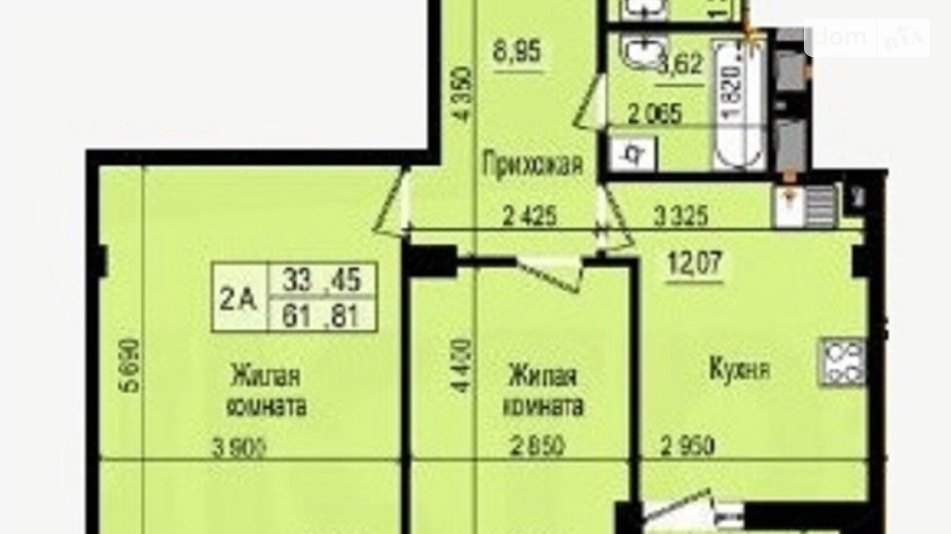 Продается 2-комнатная квартира 62 кв. м в Харькове, просп. Героев Харькова(Московский)