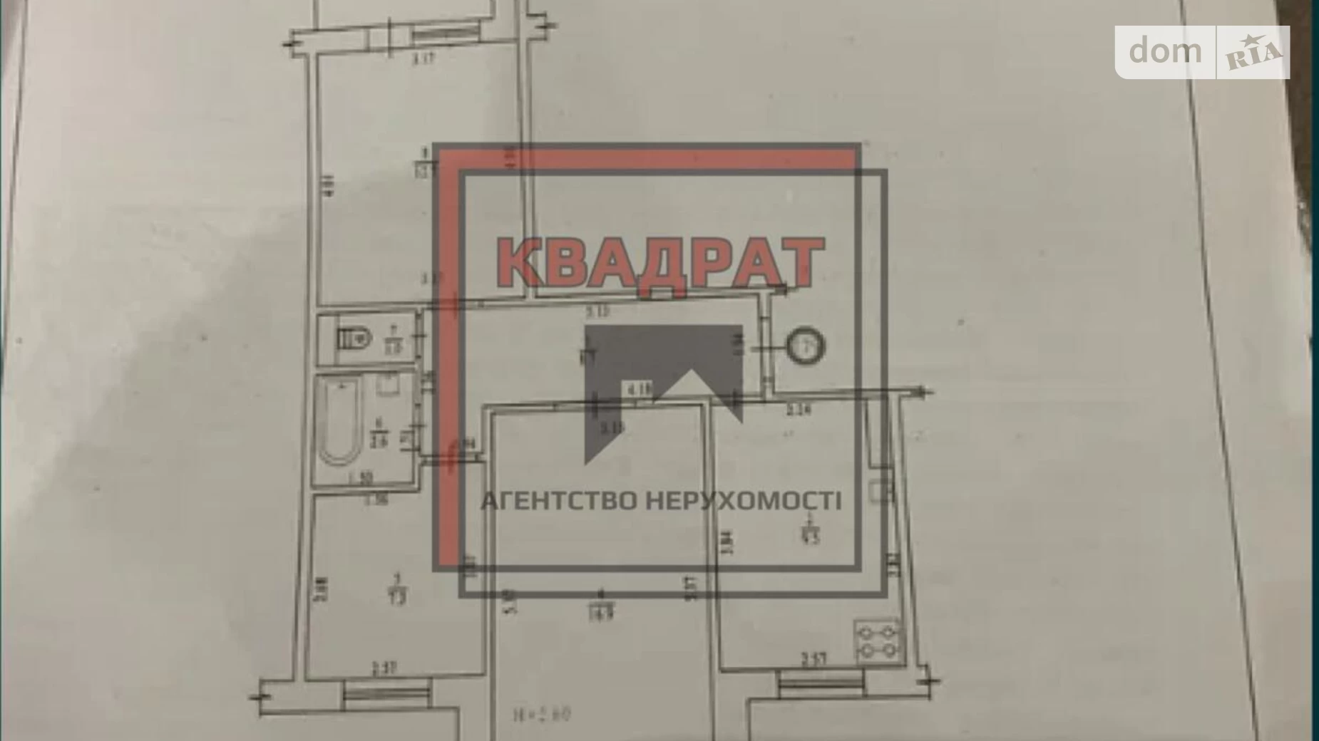 Продається 3-кімнатна квартира 62 кв. м у Полтаві, бул. Щепотьєва