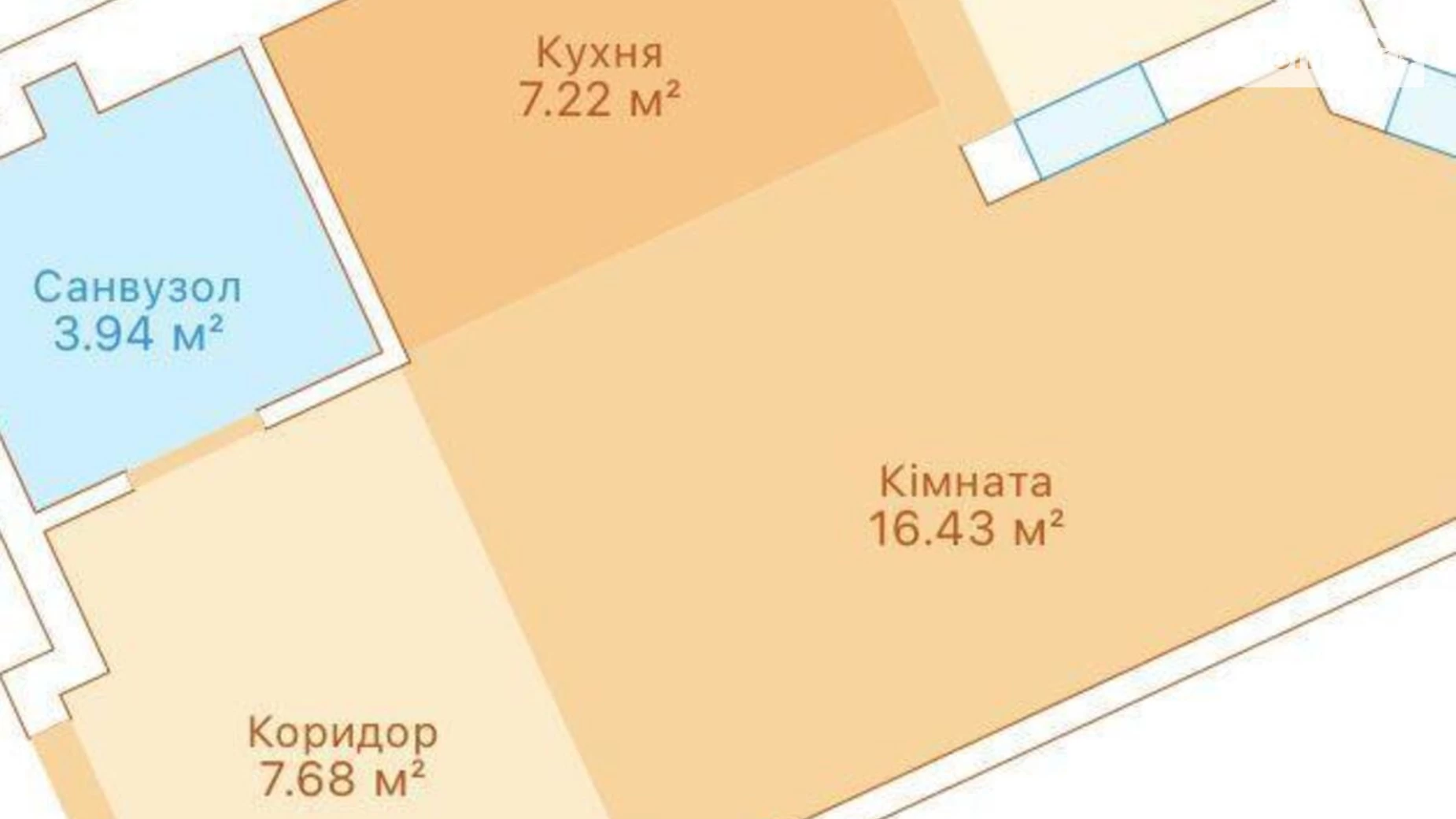 Продается 1-комнатная квартира 39 кв. м в Новоселках, ул. Пригородная, 22