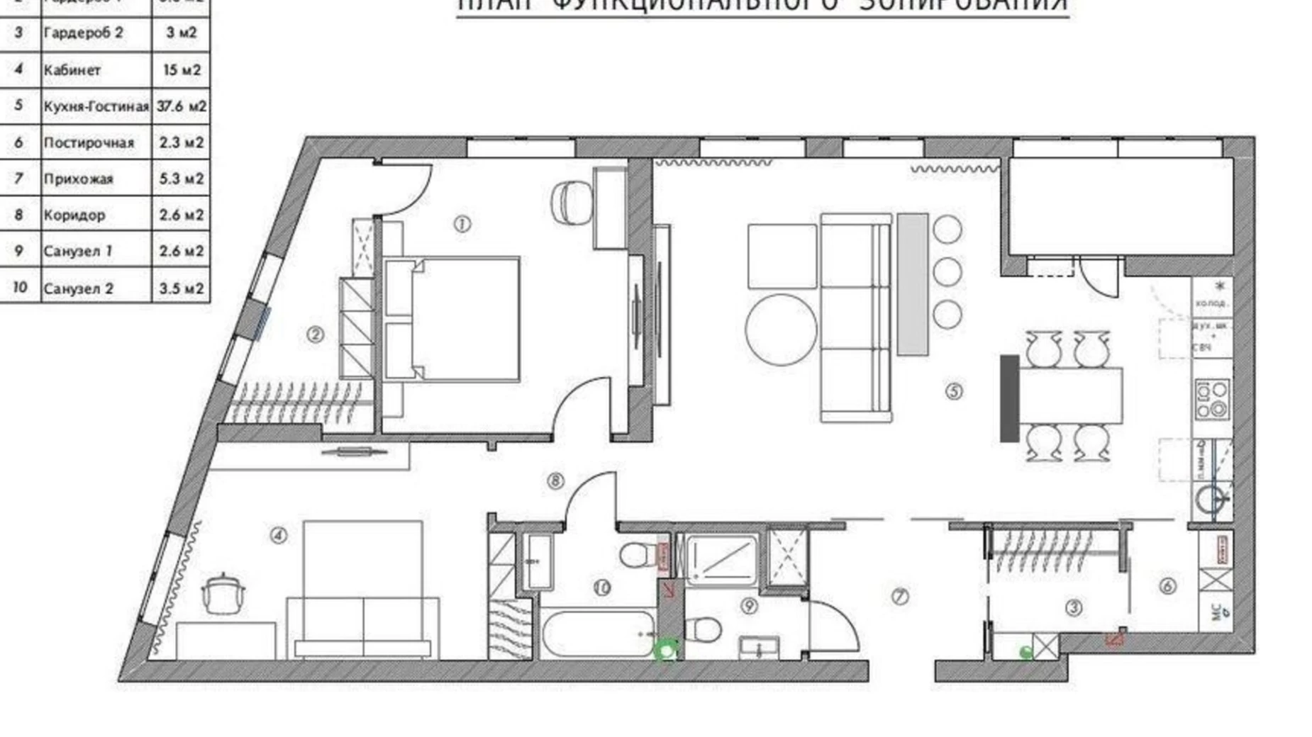 Продается 3-комнатная квартира 96 кв. м в Киеве, ул. Богдановская, 7А - фото 5