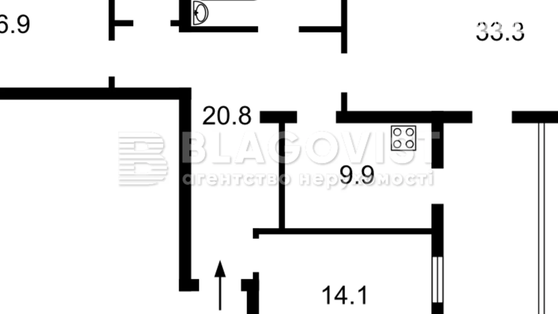 Продается 4-комнатная квартира 110 кв. м в Киеве, ул. Владимирская, 81 - фото 3