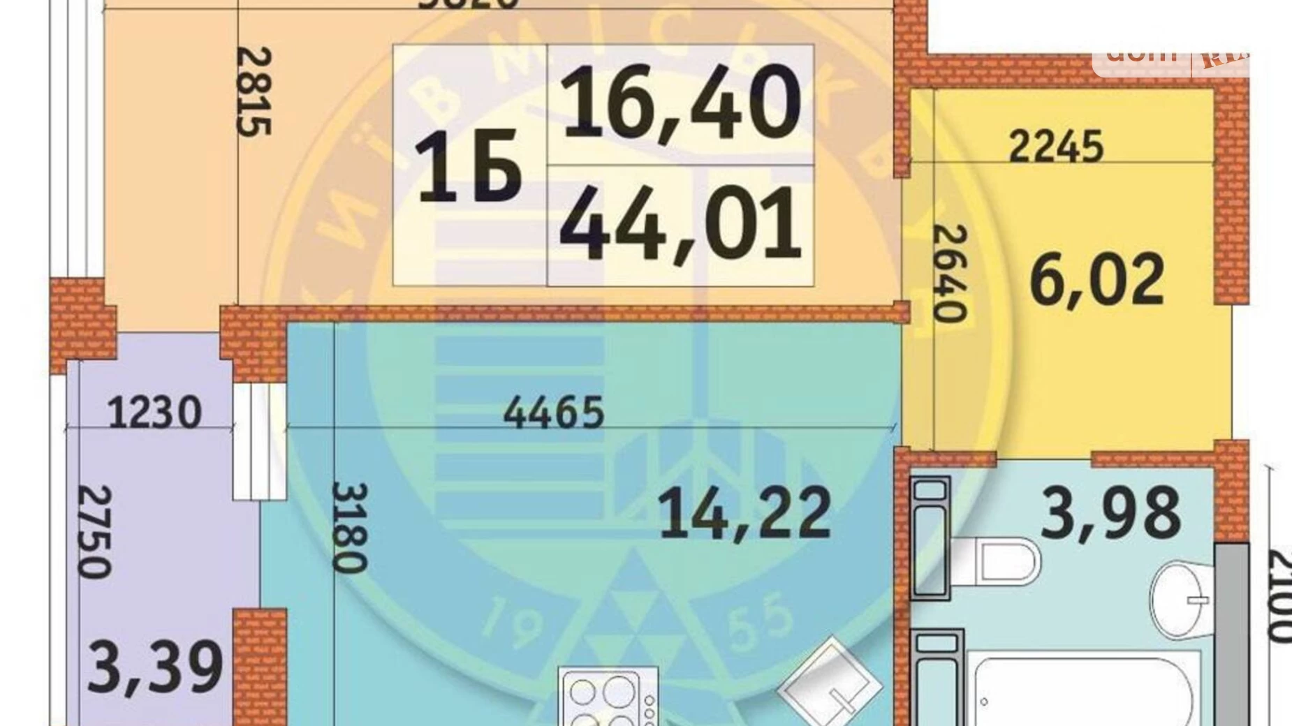 Продается 1-комнатная квартира 44 кв. м в Киеве, ул. Причальная, 11