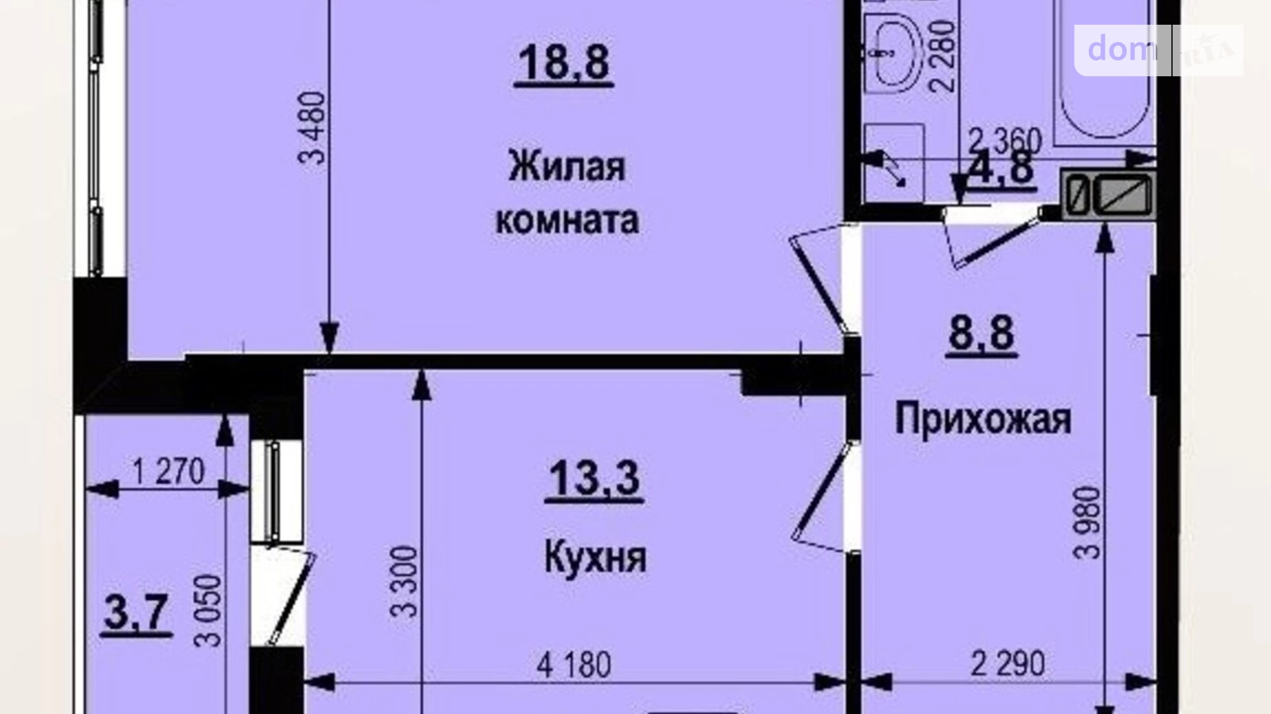 Продається 1-кімнатна квартира 48 кв. м у Харкові, просп. Героїв Харкова(Московський), undefined