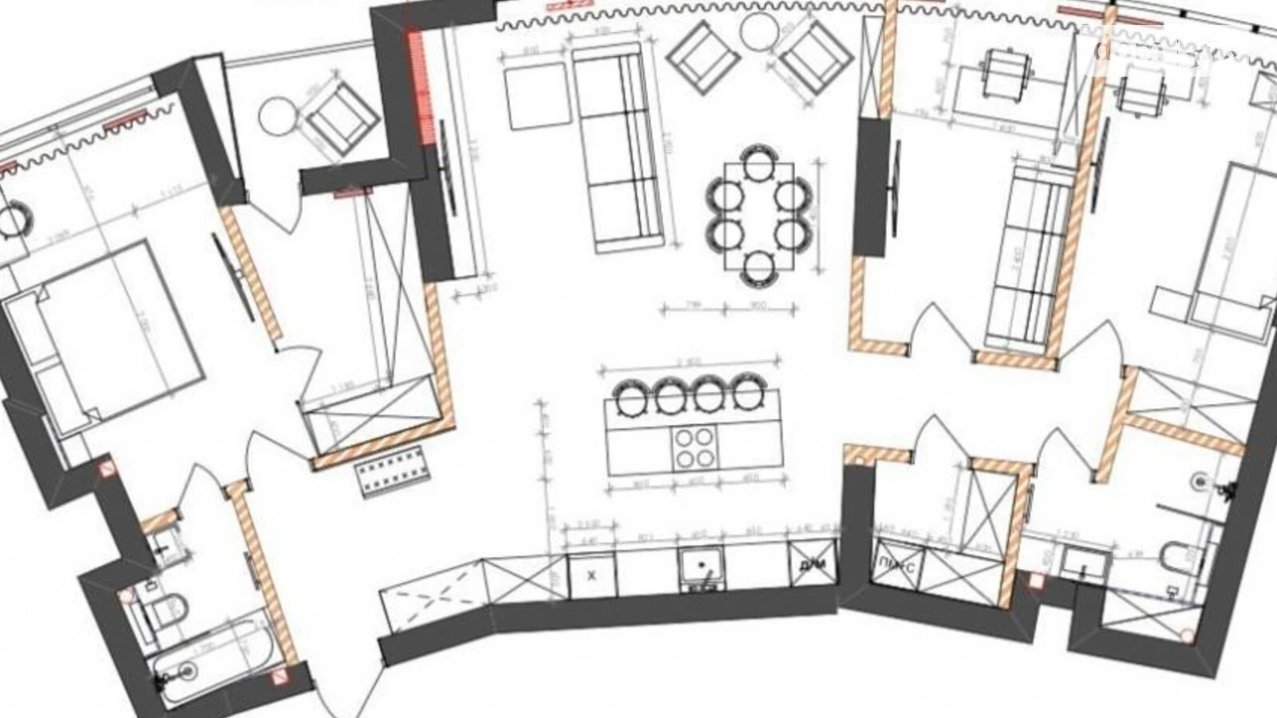 Продается 3-комнатная квартира 122 кв. м в Киеве, ул. Бусловская, 12 - фото 2