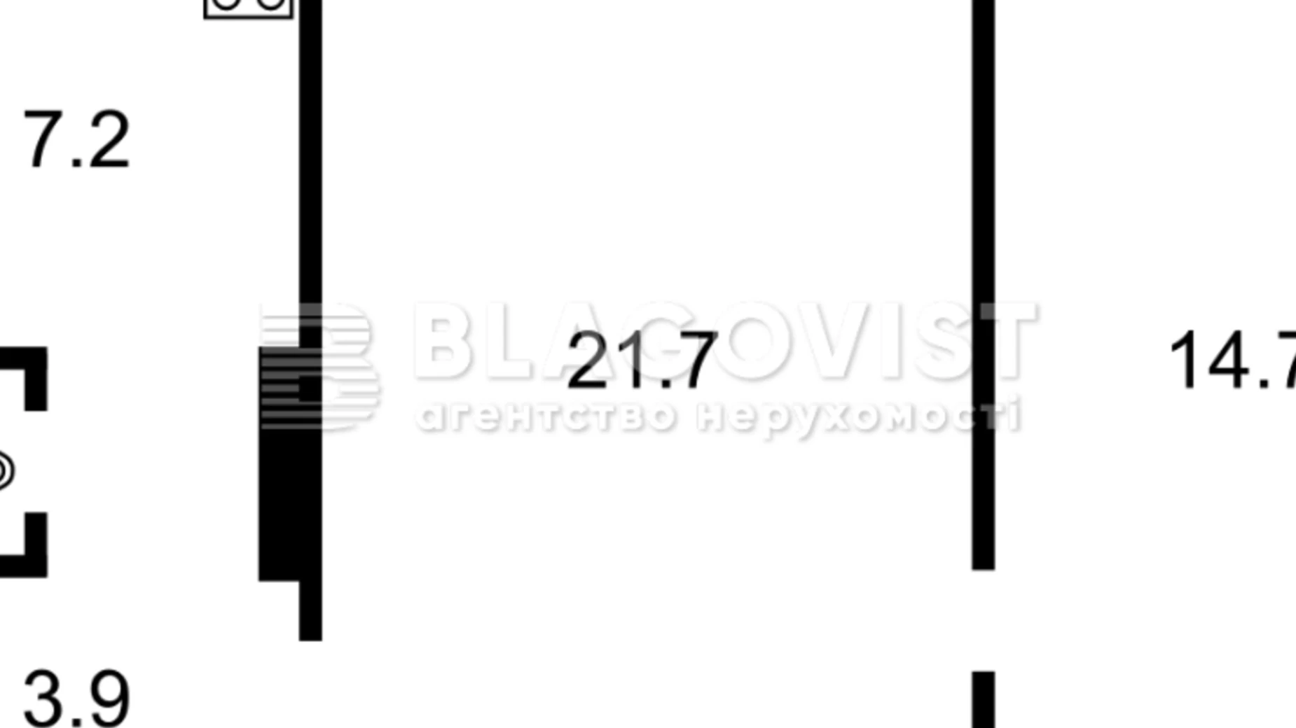 Продається 2-кімнатна квартира 49.6 кв. м у Києві, вул. Круглоуніверситетська, 2/1