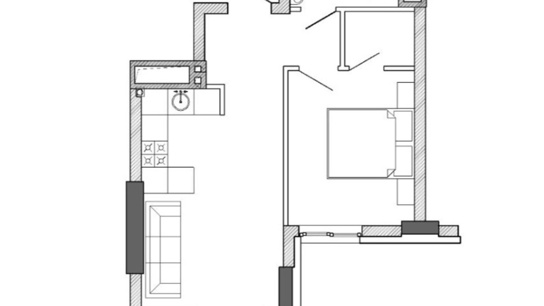 Продается 1-комнатная квартира 41.8 кв. м в Днепре, ул. Квитки Цисык(Королевой Гули)